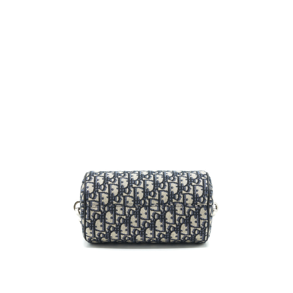 DIOR BLUE OBLIQUE MESSENGER ROLLER BAG