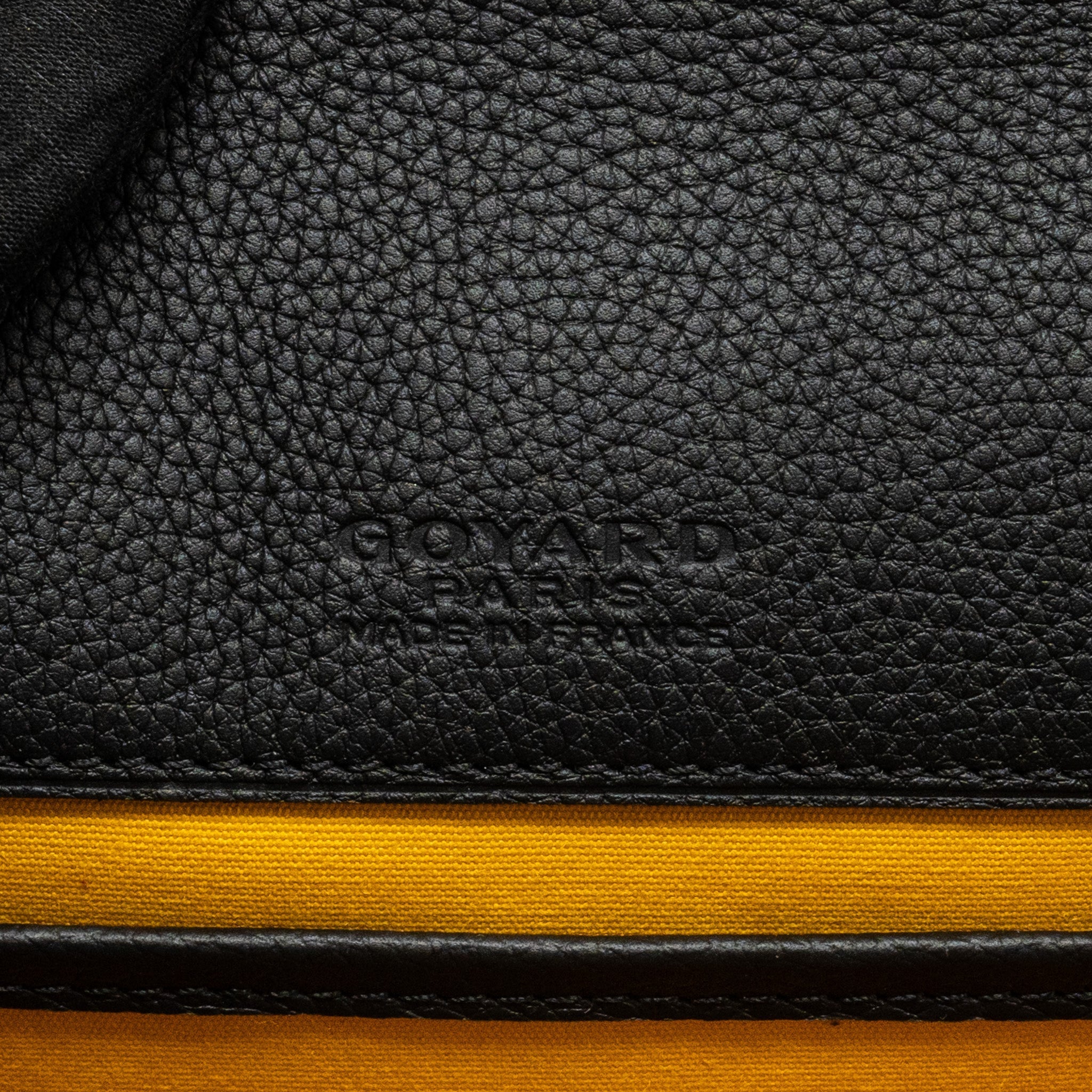 GOYARD BELVEDERE MM MESSENGER BAG GOYARDINE CANVAS/CALFSKIN BLACK SHW