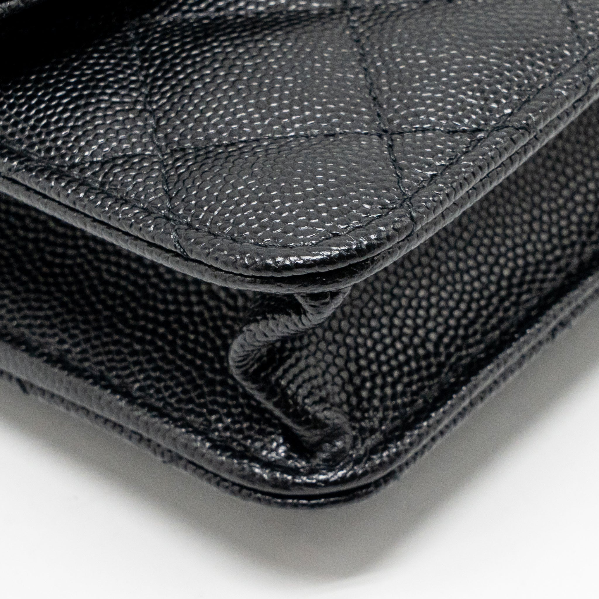 CHANEL 25C QUILTED CC TOP HANDLE MINI BACKPACK CAVIAR BLACK LGHW (MICROCHIP)