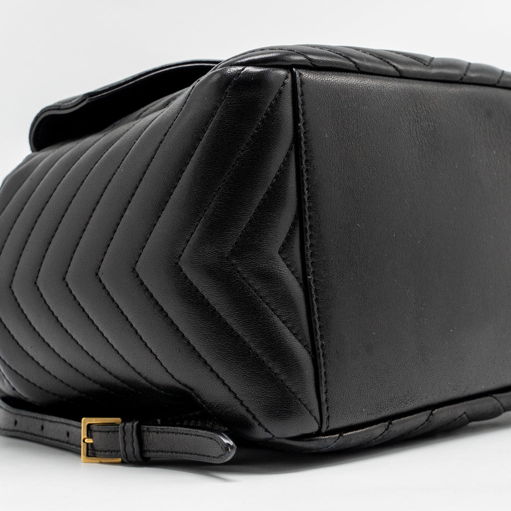 SAINT LAURENT/YSL JOE BACKPACK LAMBSKIN BLACK GHW