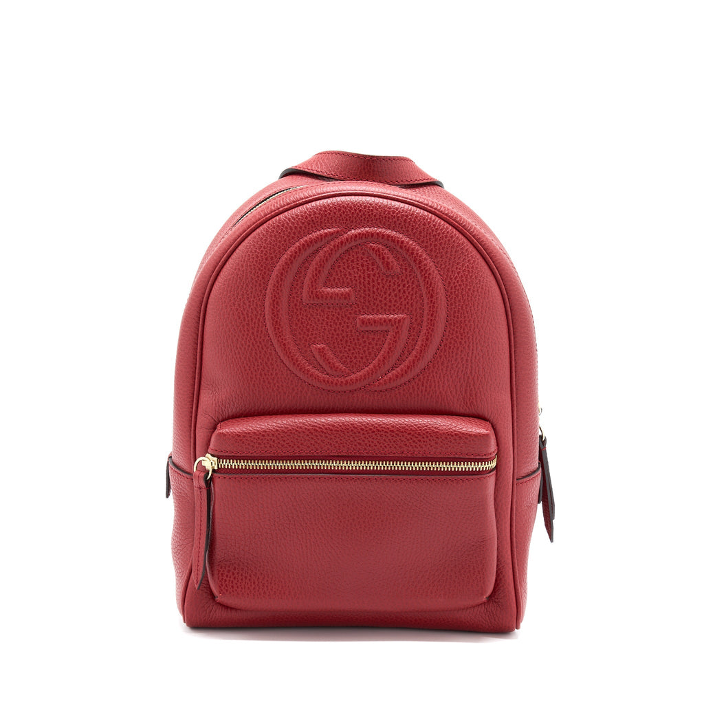 GUCCI SOHO CHAIN BACKPACK RED GHW