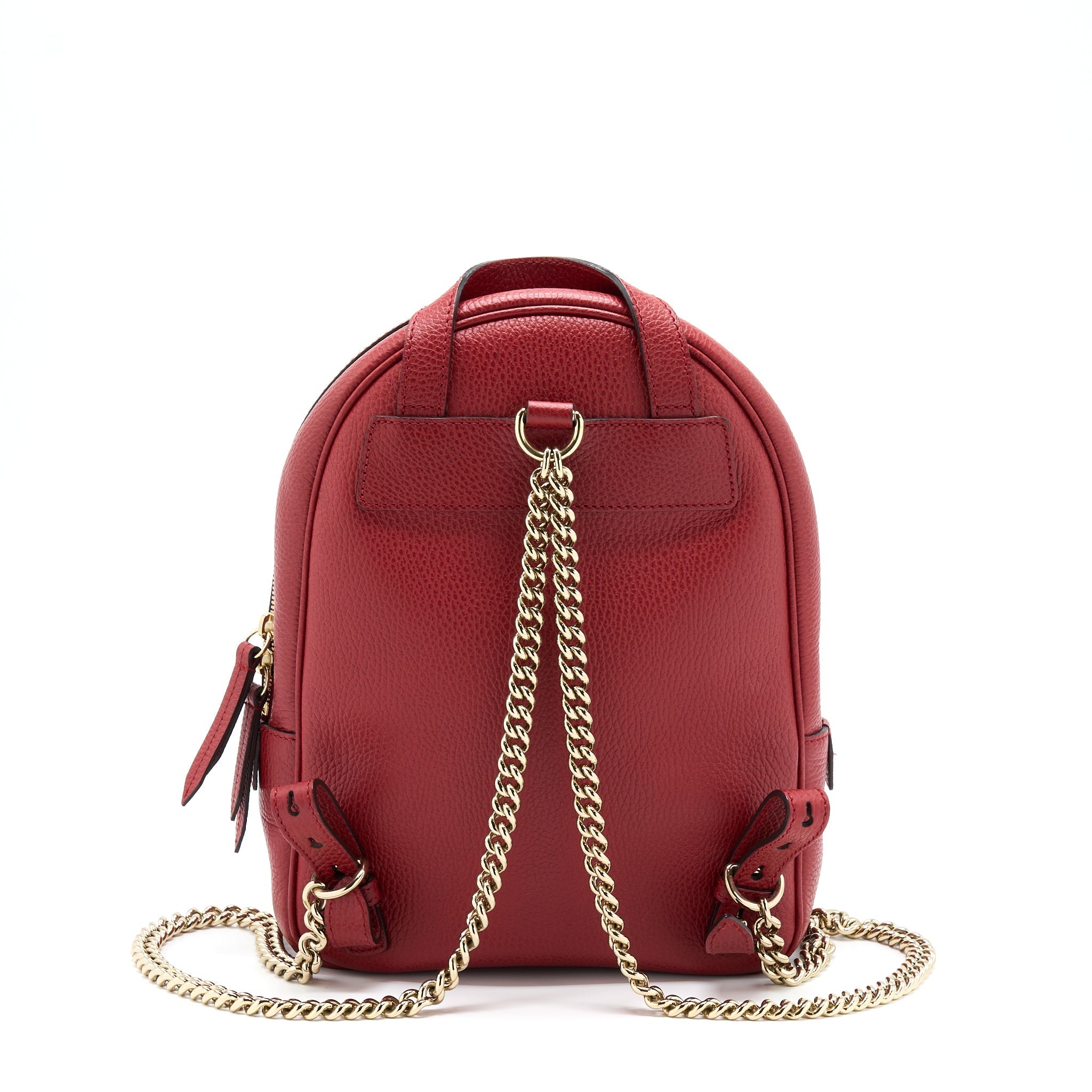 GUCCI SOHO CHAIN BACKPACK RED GHW