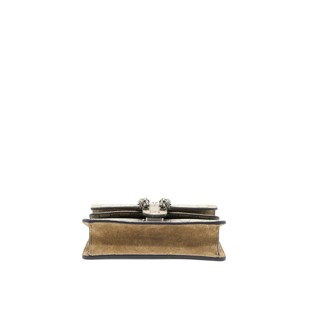 GUCCI MINI DIONYSUS SUPREME SUEDE CROSSBODY BAG SHW
