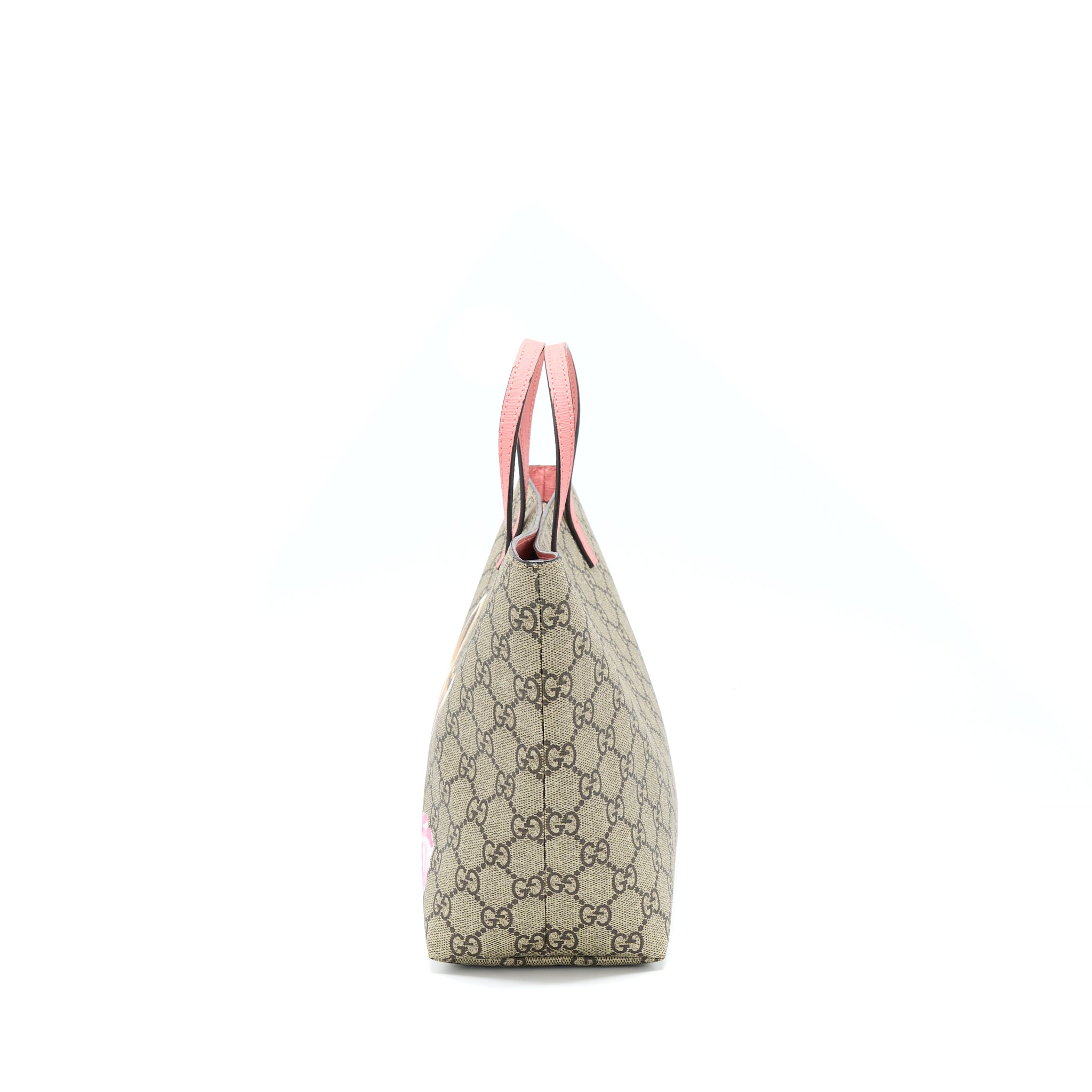 GUCCI CHILDREN'S GG CAT PINK/MULTICOLOUR TOTE SHW