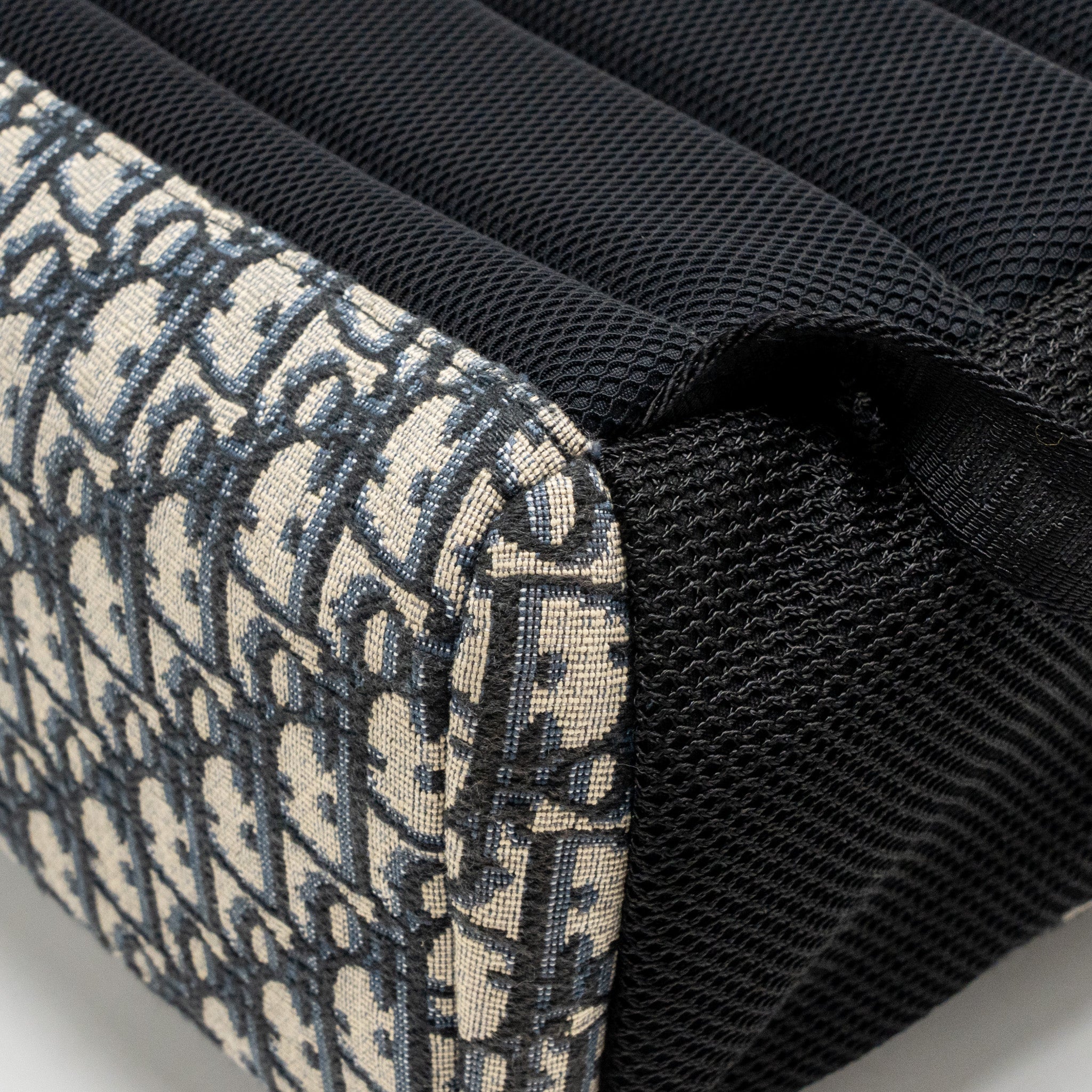 DIOR MEN’S BACKPACK DIOR OBLIQUE CANVAS / CALFSKIN BLUE / BLACK SHW