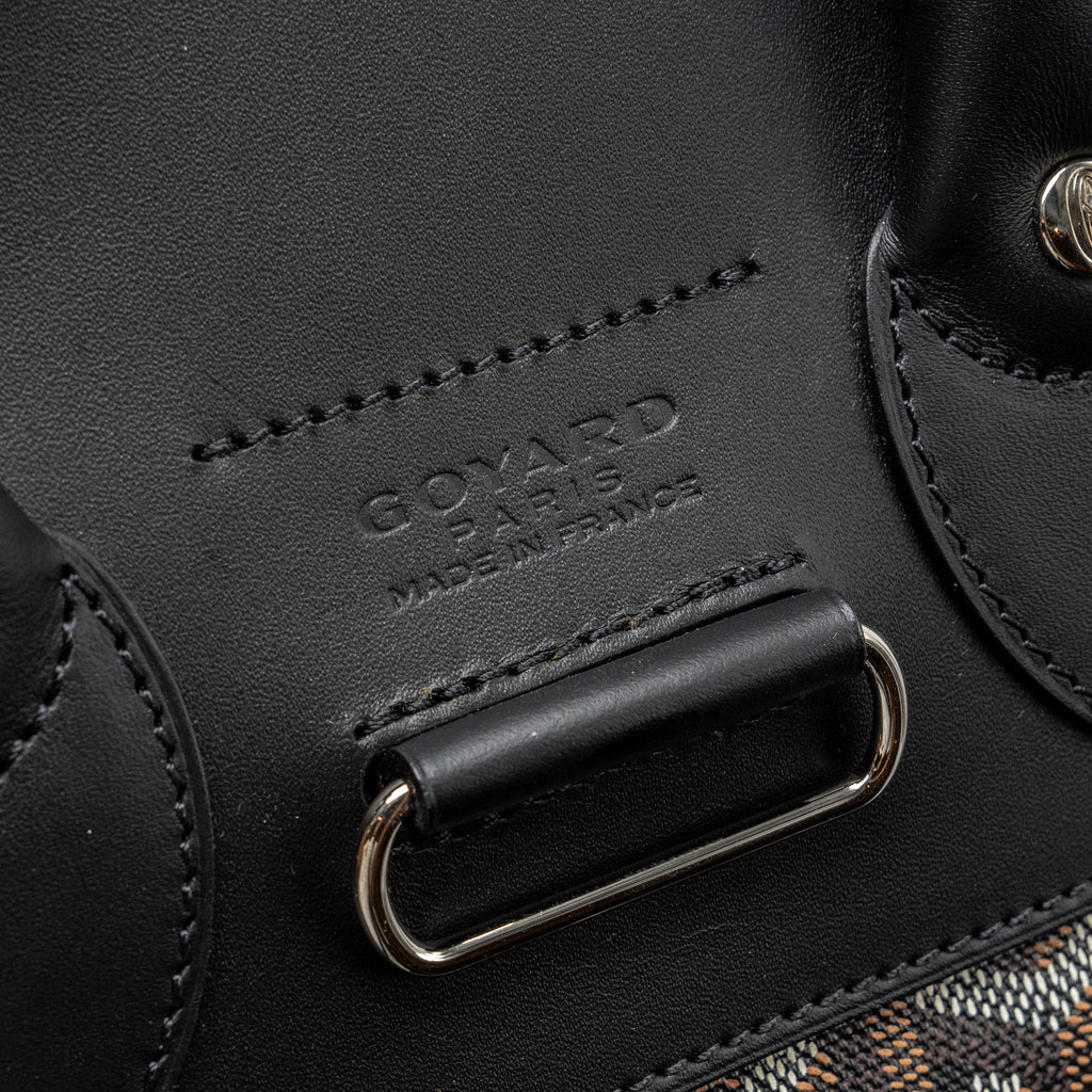 GOYARD ALPIN BACKPACK GOYARDINE CANVAS BLACK SHW
