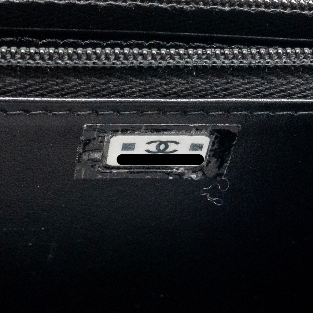 CHANEL 25C QUILTED CC TOP HANDLE MINI BACKPACK CAVIAR BLACK LGHW (MICROCHIP)