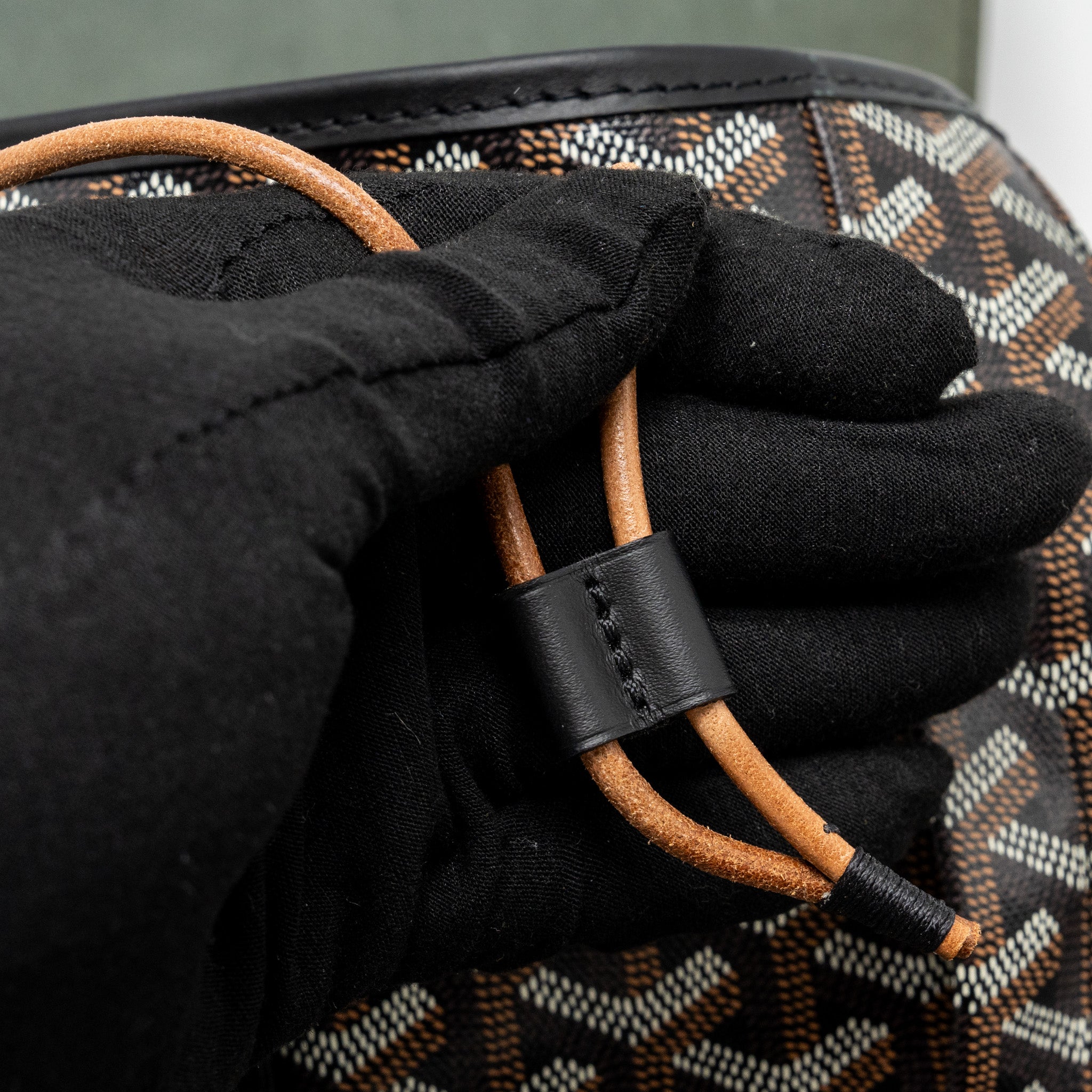 GOYARD ALPIN BACKPACK GOYARDINE CANVAS BLACK SHW