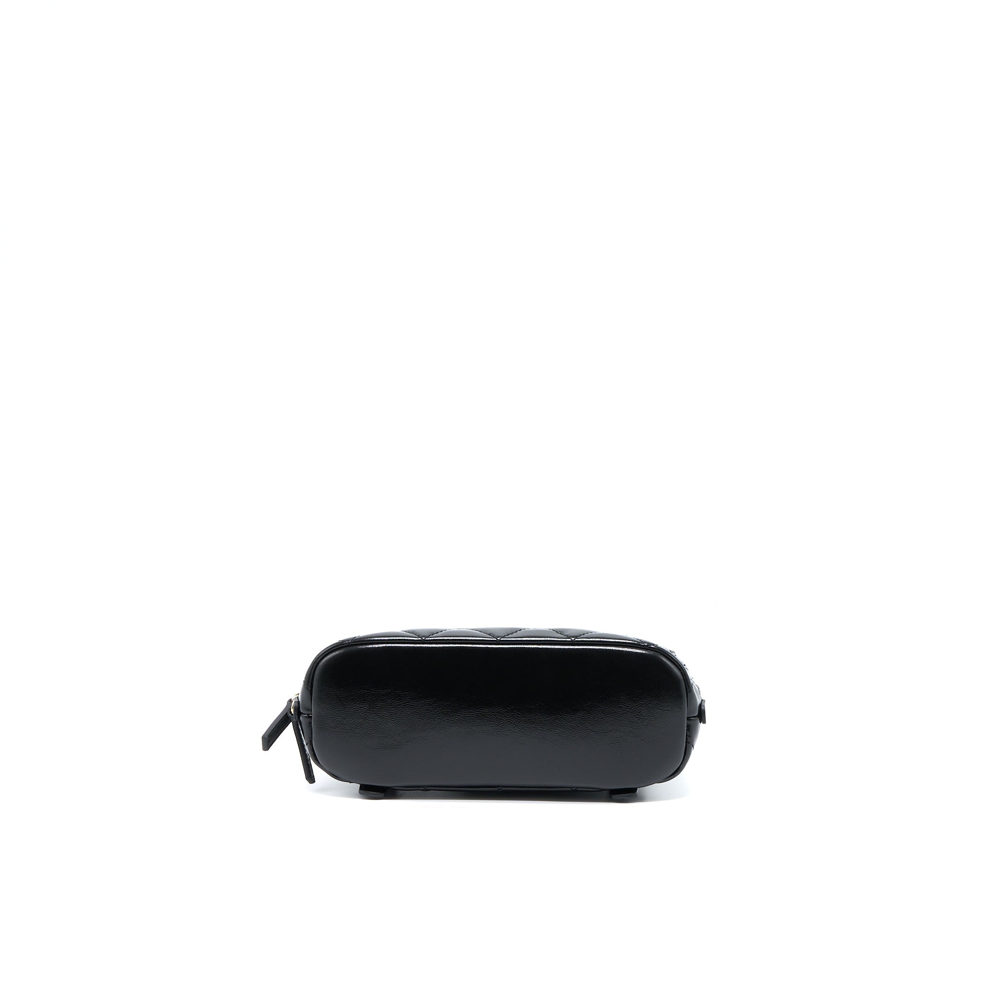 CHANEL 22A BACKPACK PATENT BLACK LGHW (MICROCHIP)