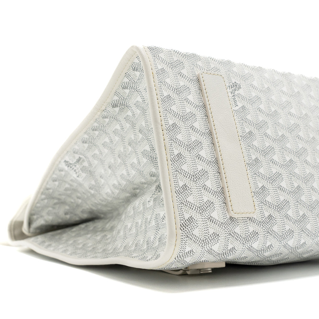 GOYARD SAINT LEGER BACKPACK GOYARDINE CANVAS WHITE SHW