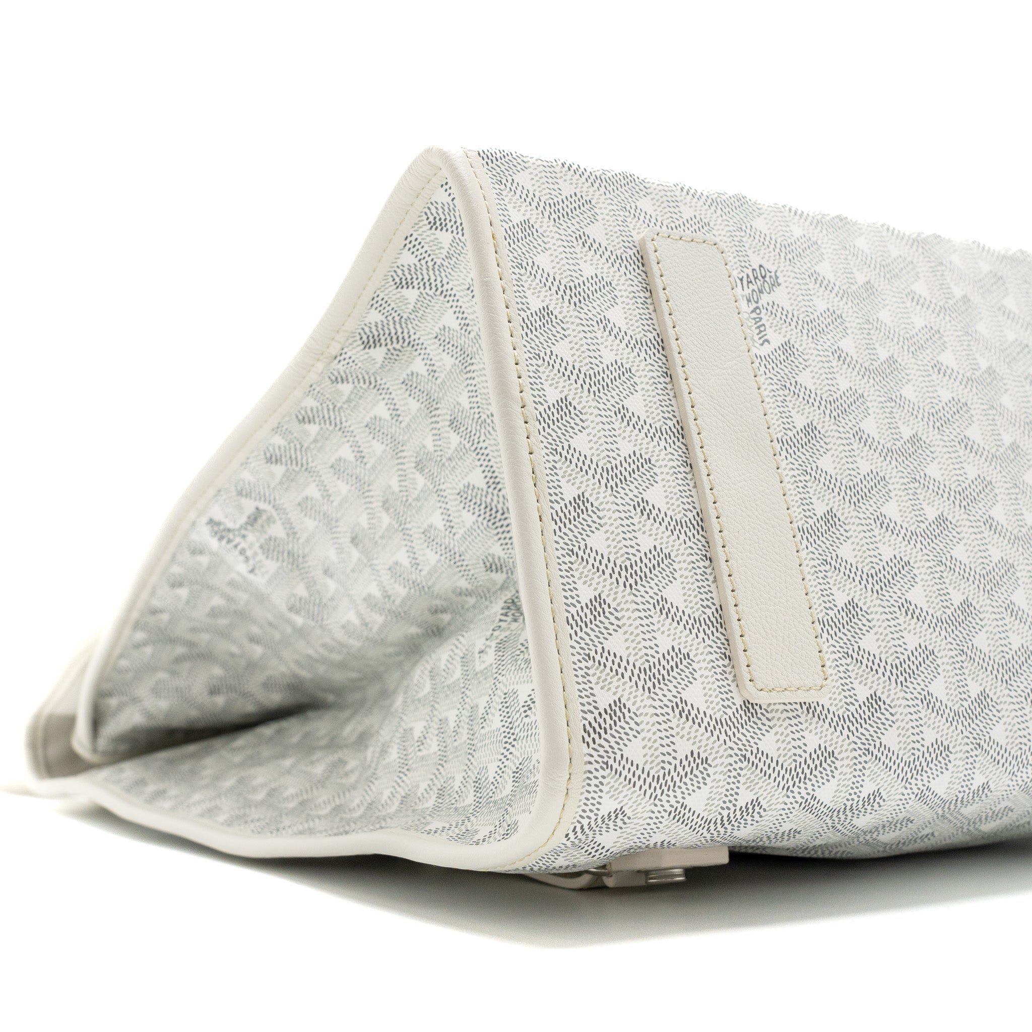 GOYARD SAINT LEGER BACKPACK GOYARDINE CANVAS WHITE SHW