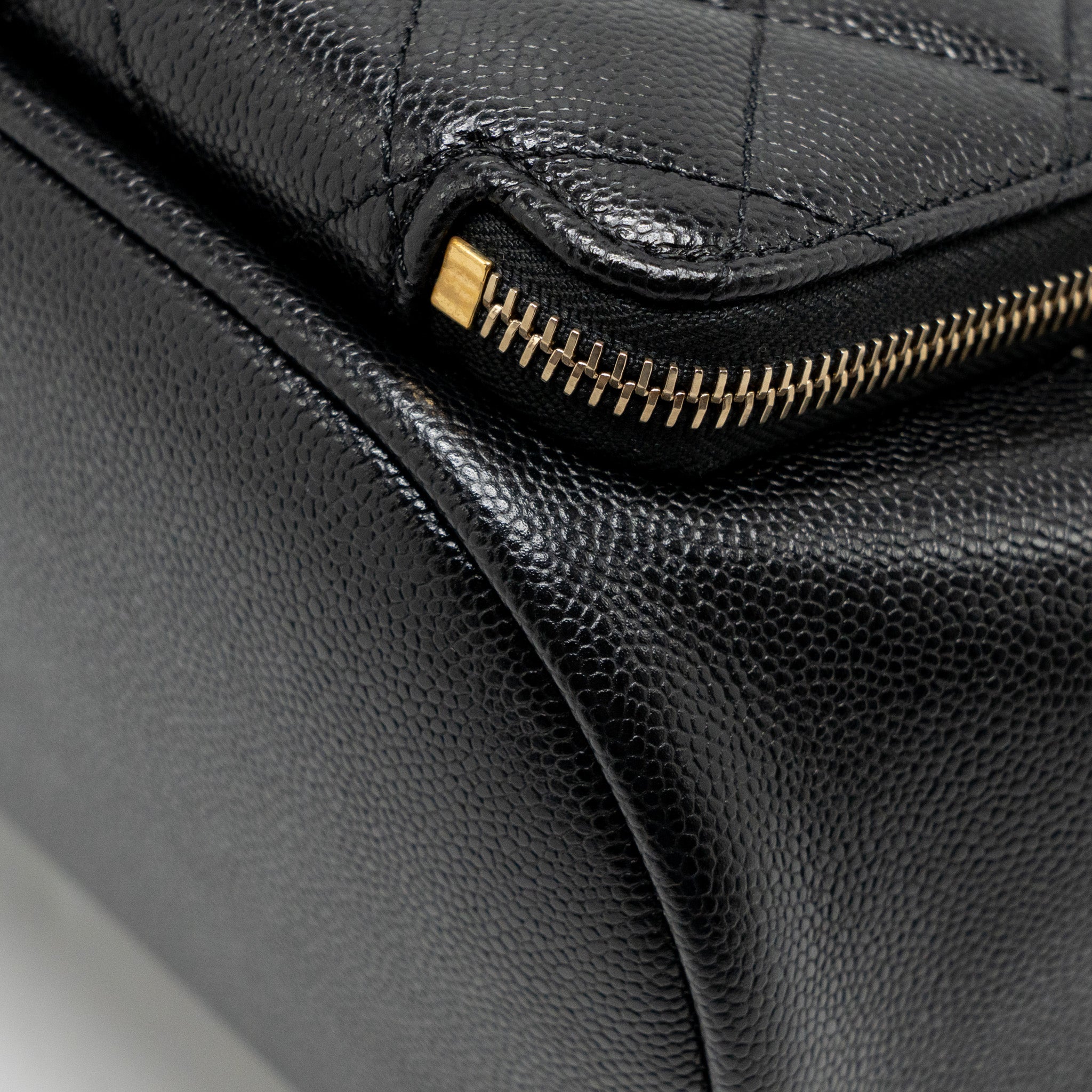 CHANEL AFFINITY BACKPACK CAVIAR BLACK LGHW (MICROCHIP)