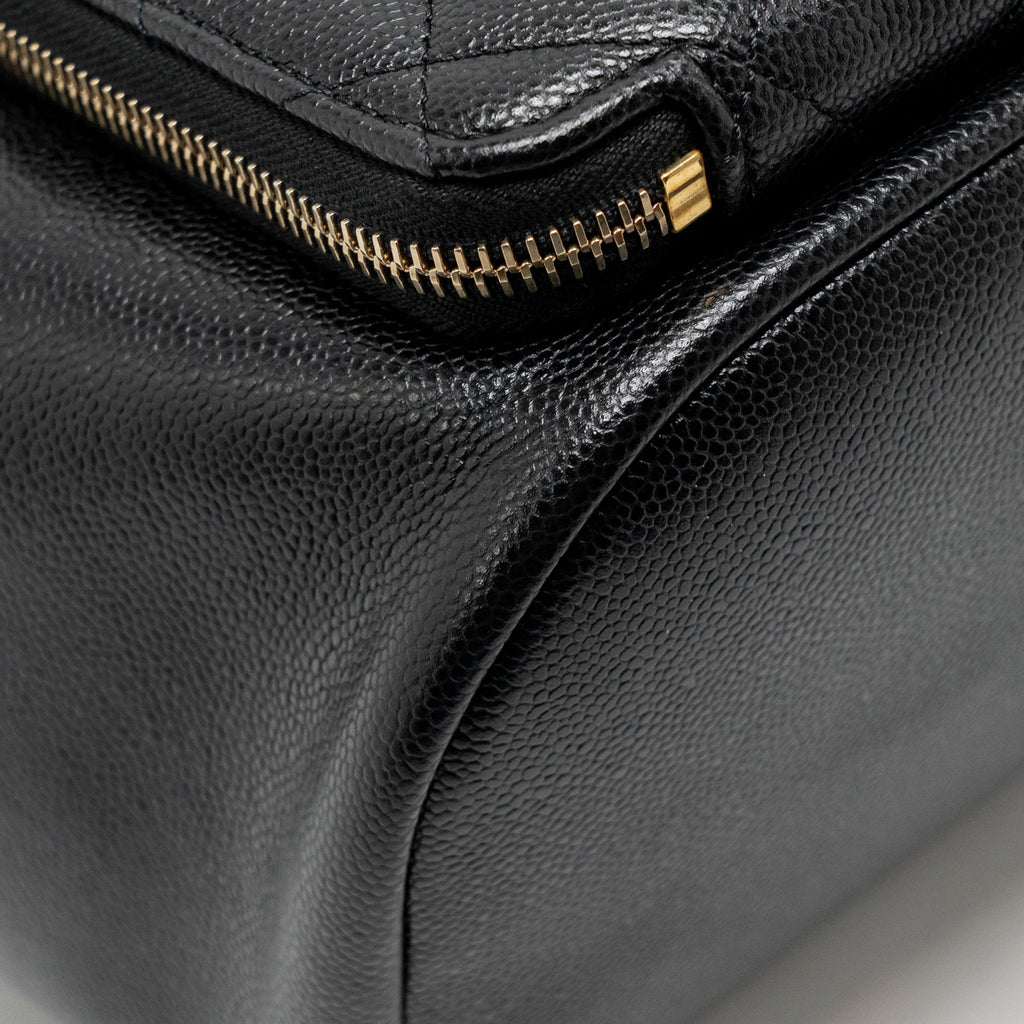 CHANEL AFFINITY BACKPACK CAVIAR BLACK LGHW (MICROCHIP)