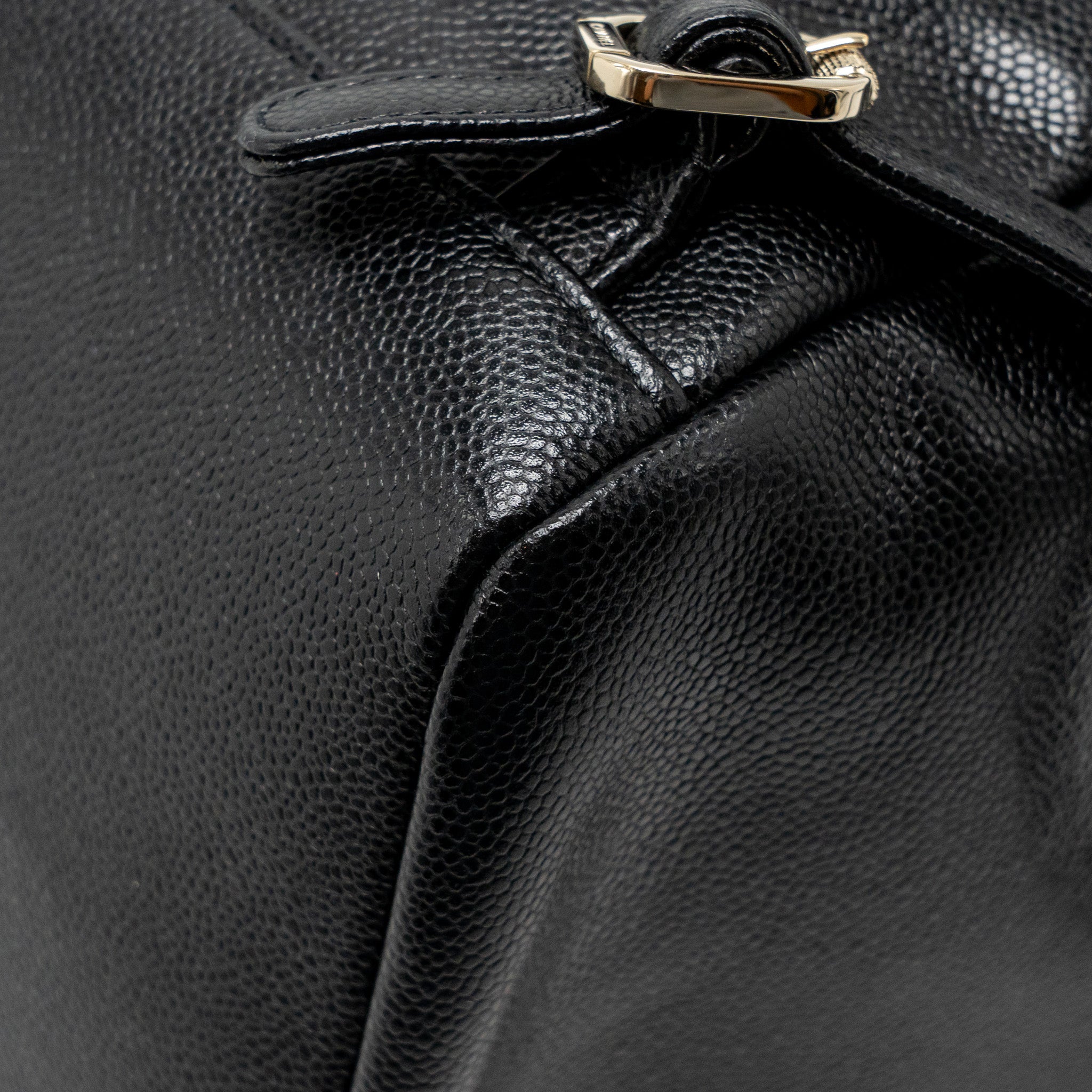 CHANEL AFFINITY BACKPACK CAVIAR BLACK LGHW (MICROCHIP)
