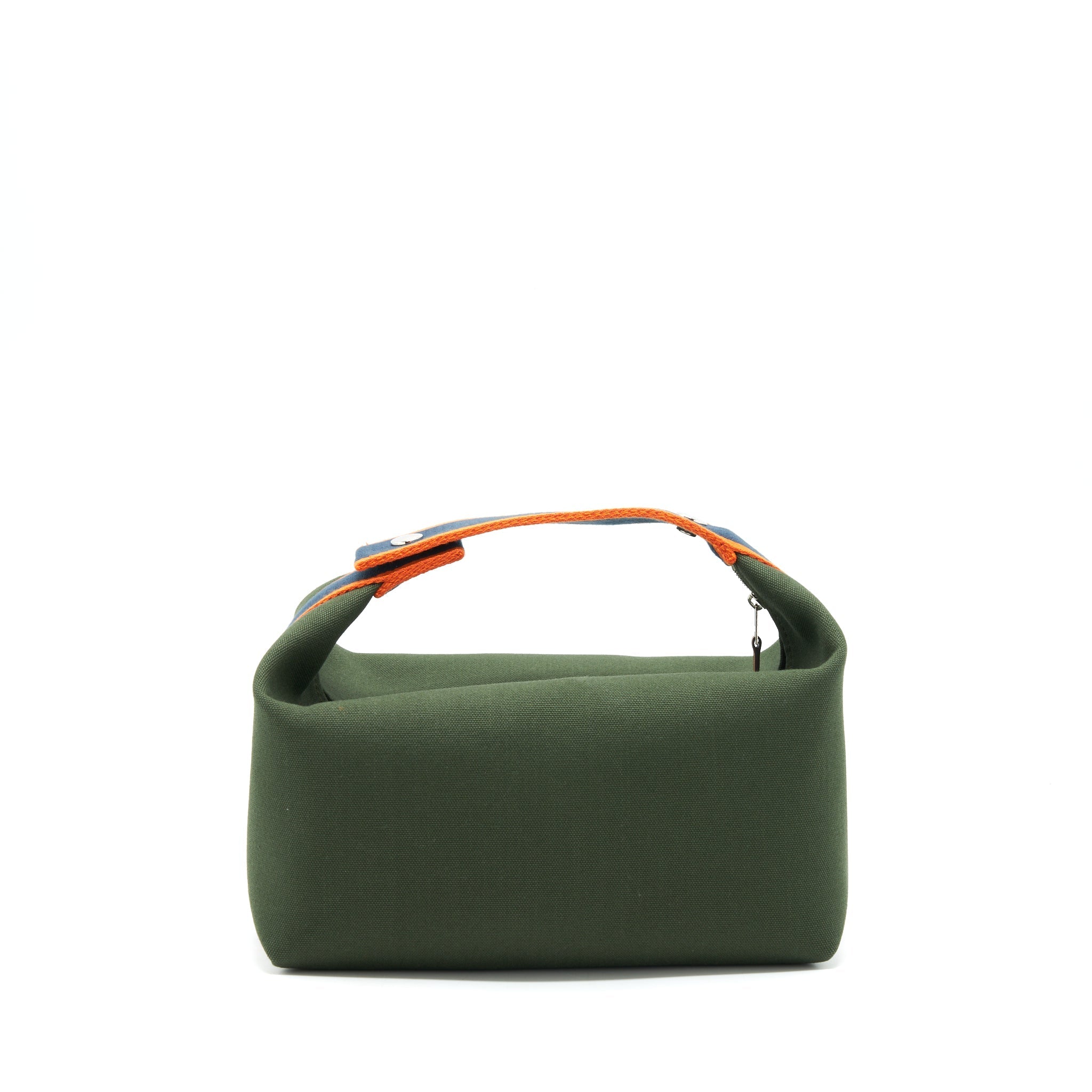 HERMES BRIDE-A-BRAC CASE LARGE MODEL TRAVEL POUCH DARK GREEN