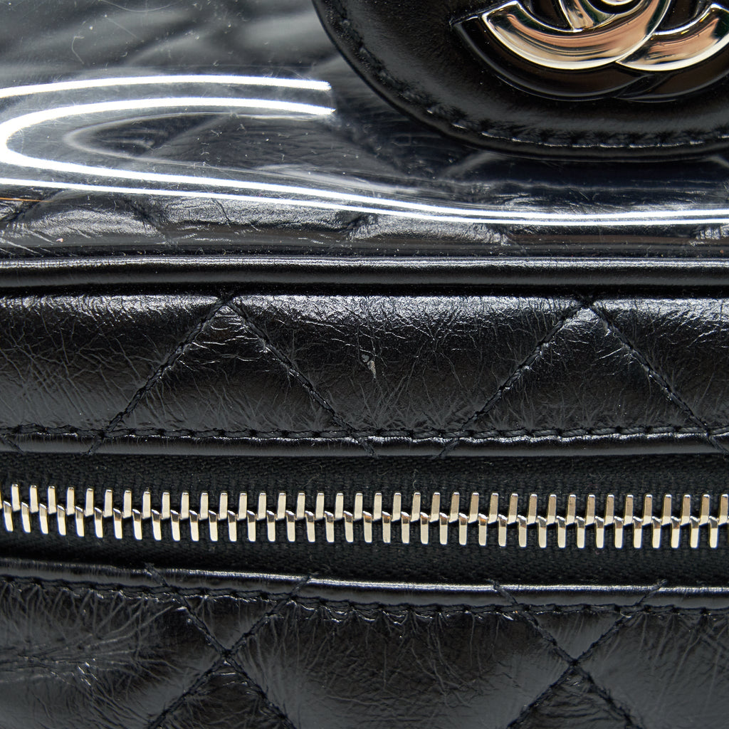 CHANEL TRANSPARENT BACKPACK PVC/ LEATHER BACKPACK