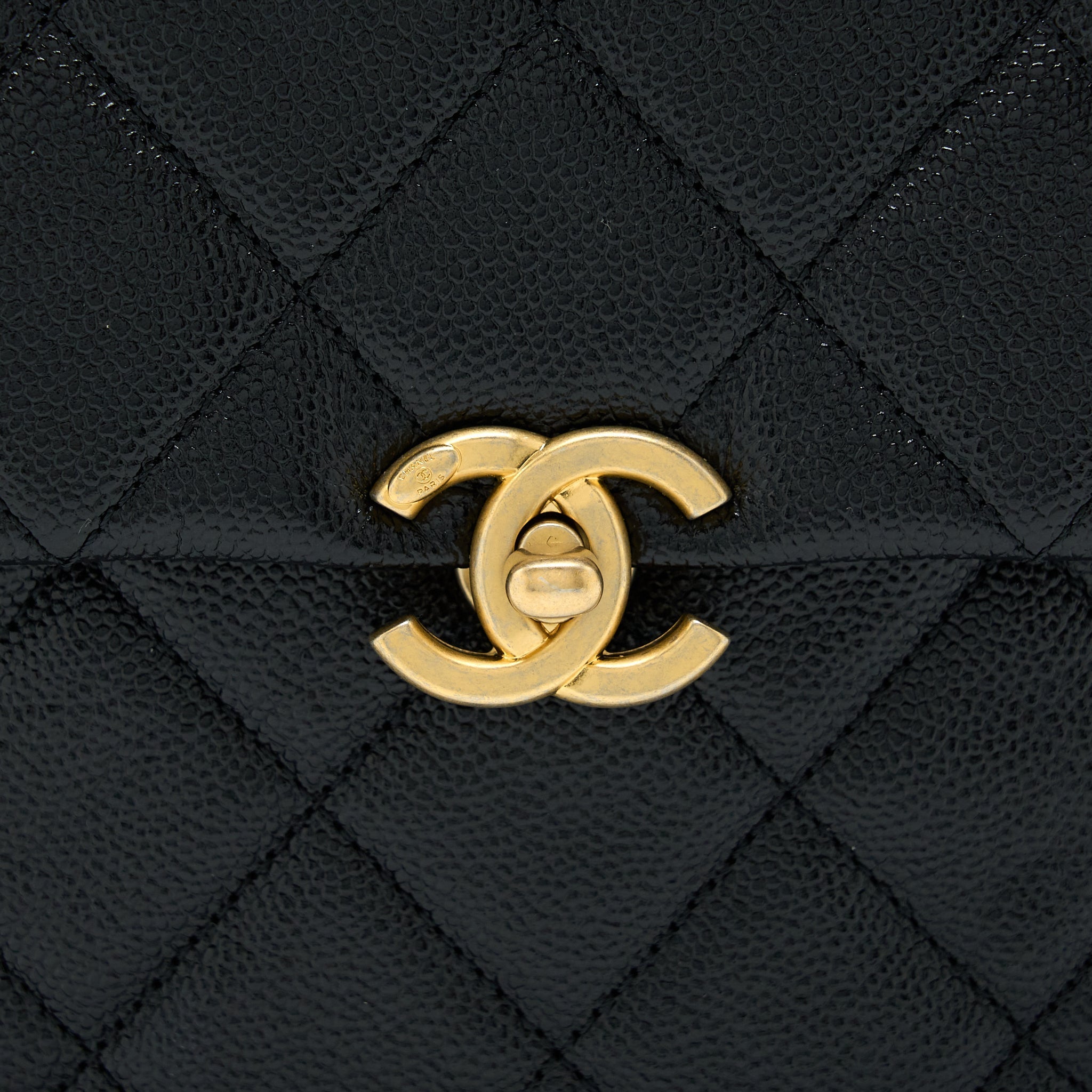 CHANEL 22P FLAP BACKPACK CAVIAR BLACK GHW (MICROCHIP)