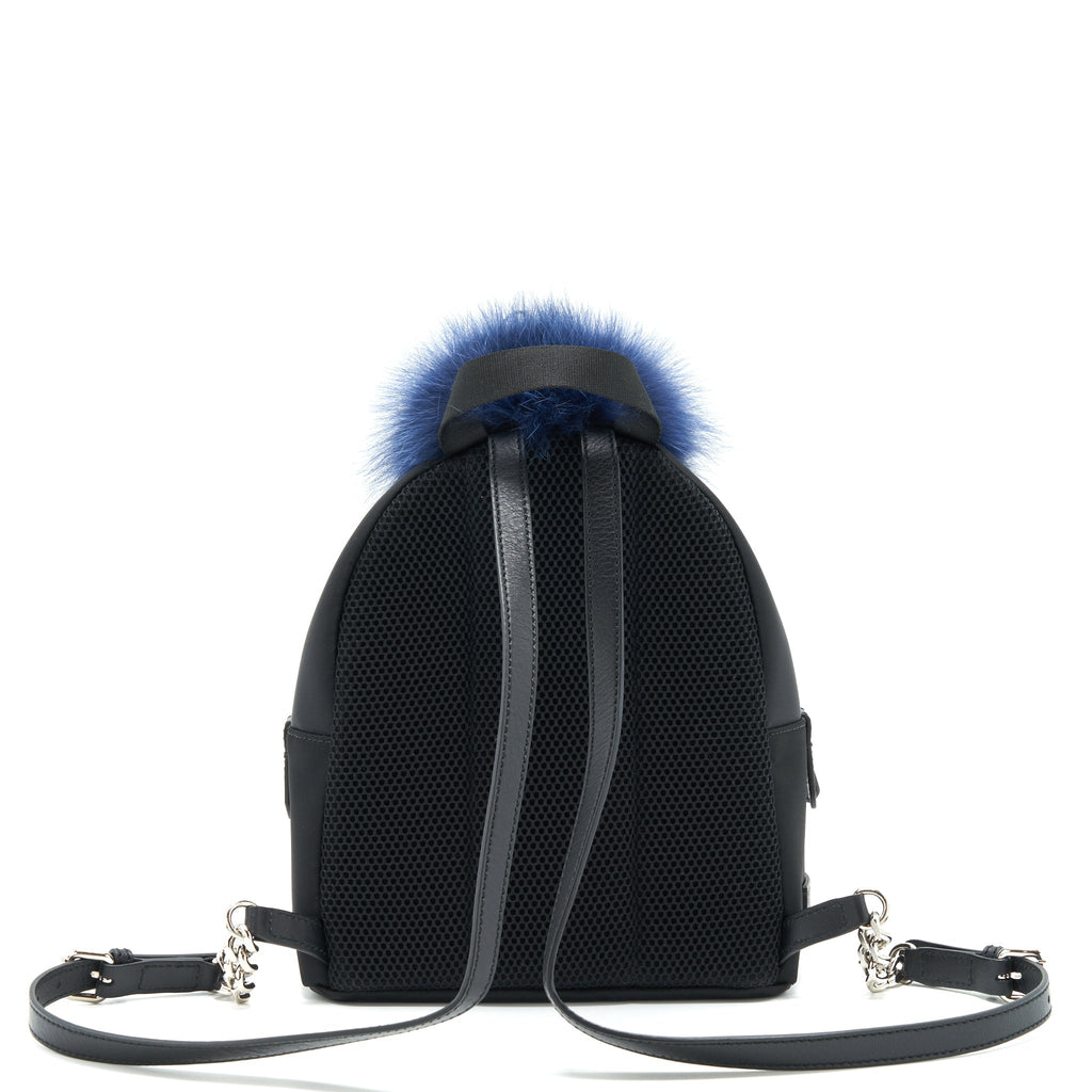 FENDI MONSTER BACKPACK BLACK/MULTICOLOUR SHW