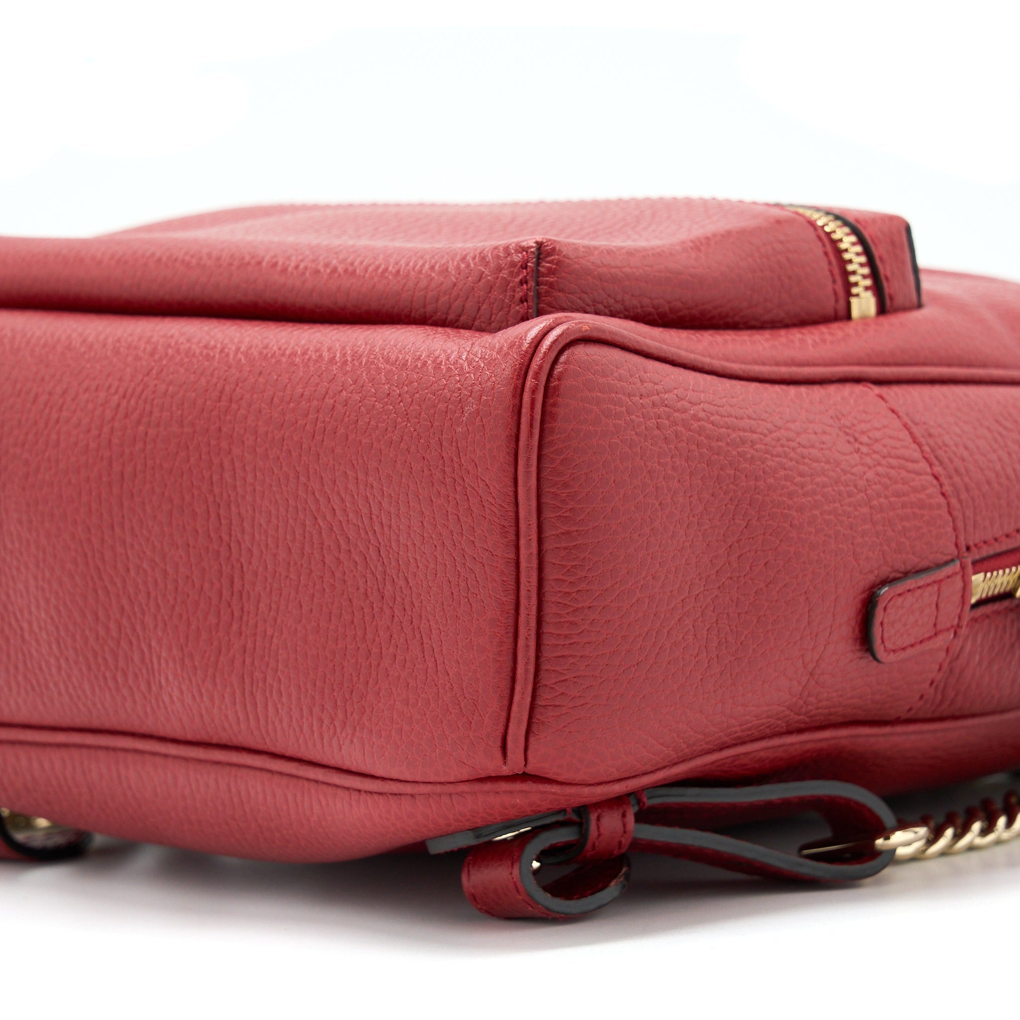 GUCCI SOHO CHAIN BACKPACK RED GHW