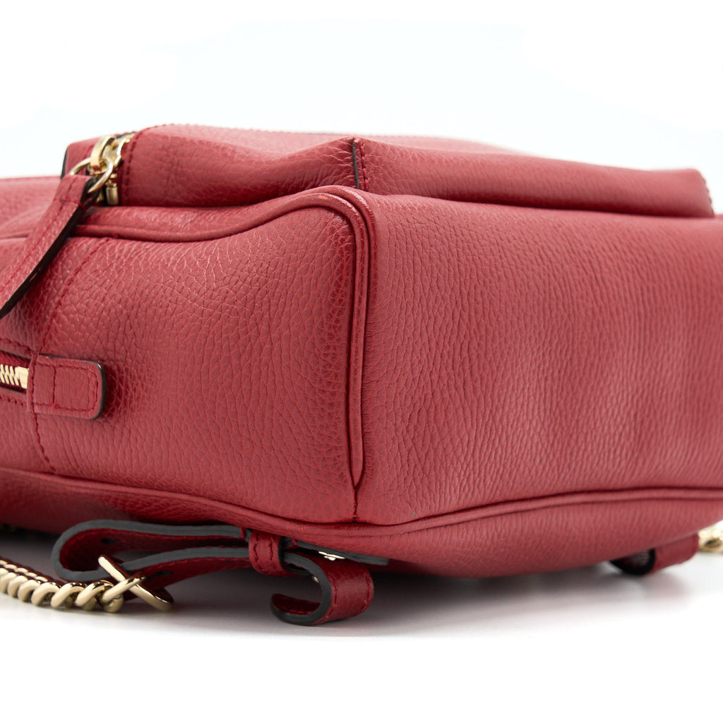 GUCCI SOHO CHAIN BACKPACK RED GHW