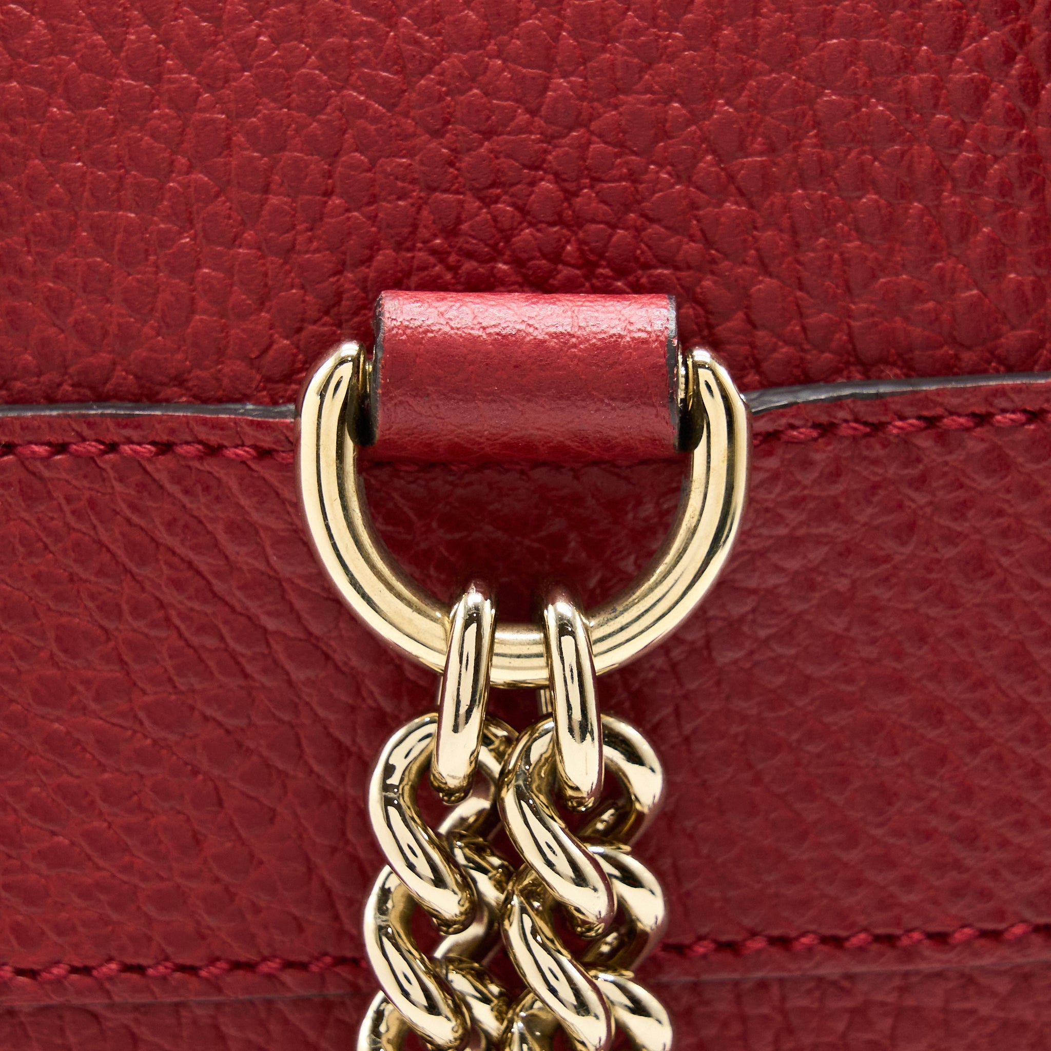 GUCCI SOHO CHAIN BACKPACK RED GHW
