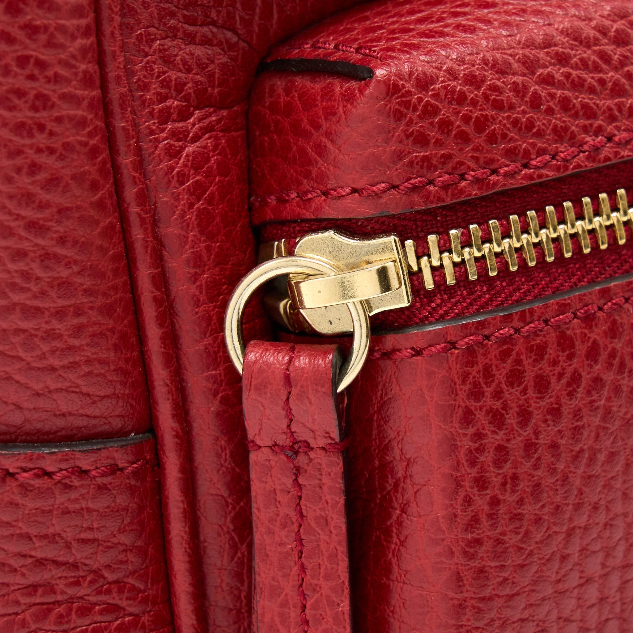 GUCCI SOHO CHAIN BACKPACK RED GHW