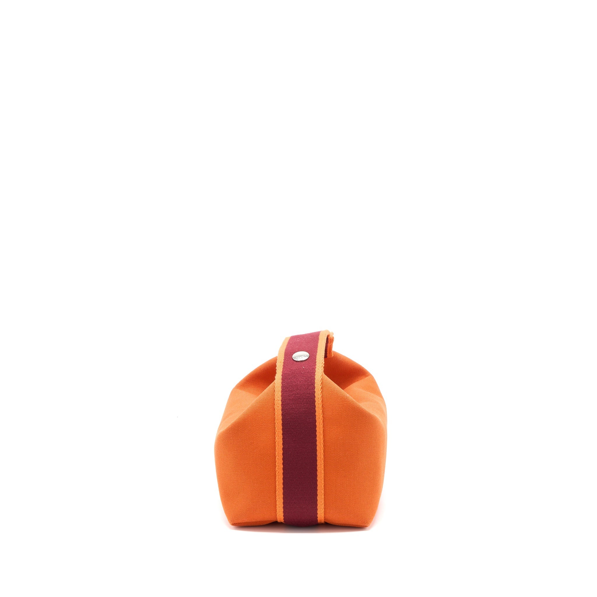 HERMES BRIDE A BRAC TRAVEL CASE SMALL MODEL CANVAS ORANGE FEU SHW