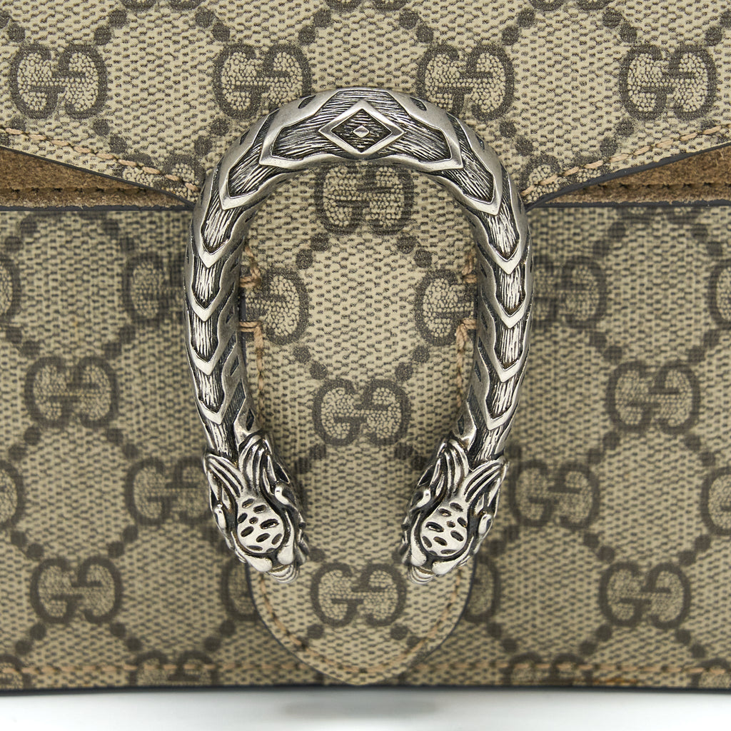GUCCI MINI DIONYSUS SUPREME SUEDE CROSSBODY BAG SHW