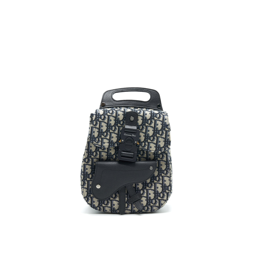 DIOR OBLIQUE SADDLE BACKPACK