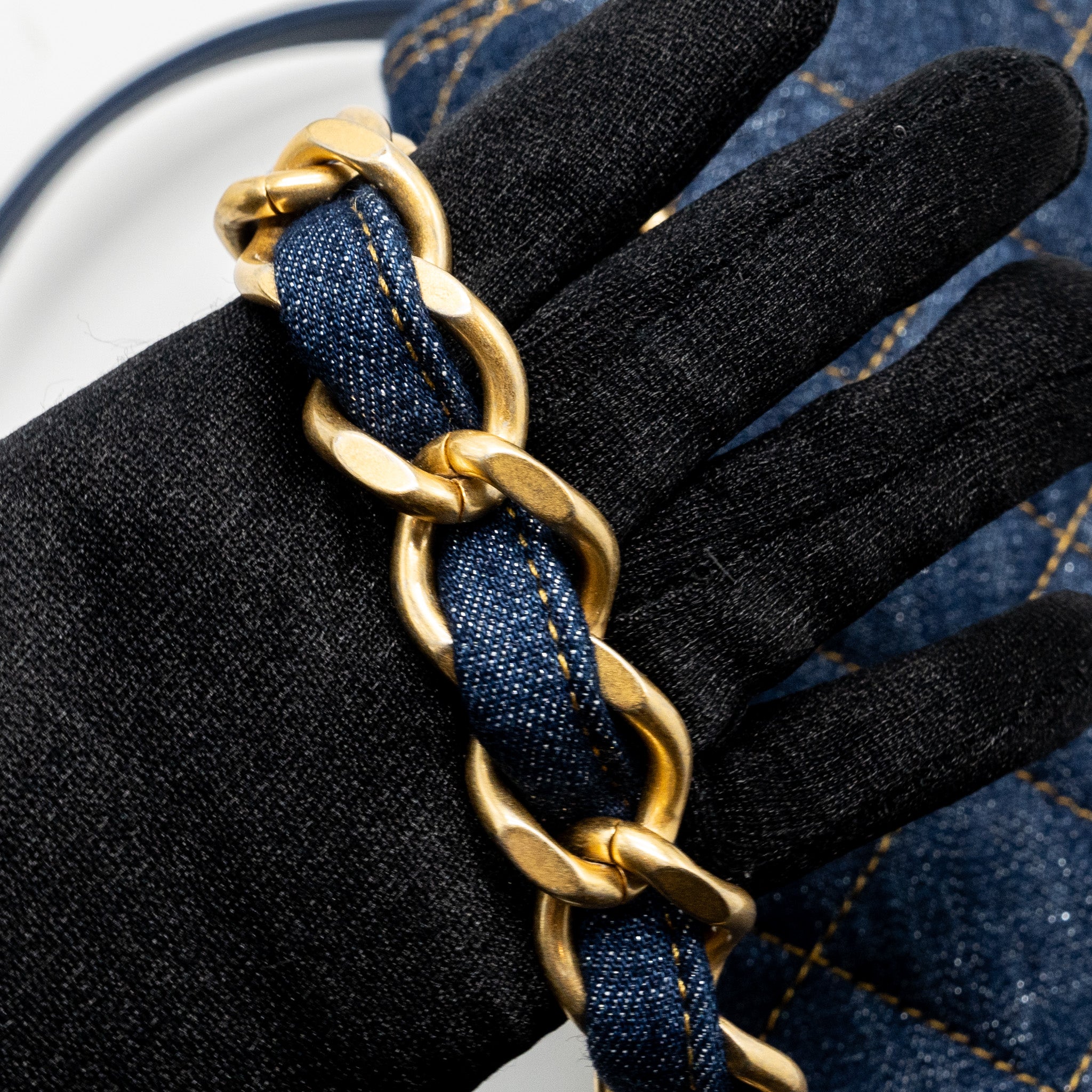 CHANEL 23S FLAP BACKPACK DENIM BLUE BRUSHED GHW (MICROCHIP)