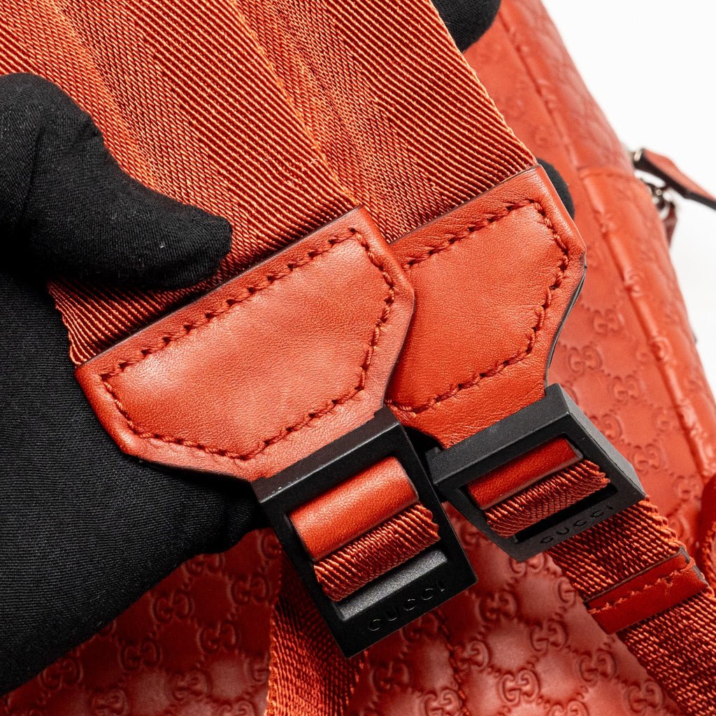 GUCCI KIDS GUCCISSIMA BACKPACK LEATHER RED SHW
