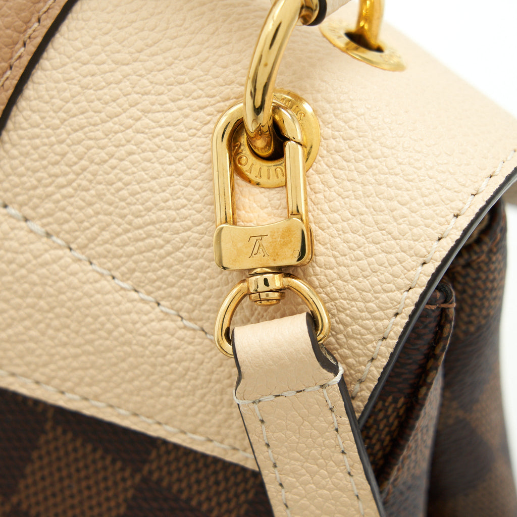 LOUIS VUITTON CLAPTON BACKPACK DAMIER EBENE LEATHER BROWN