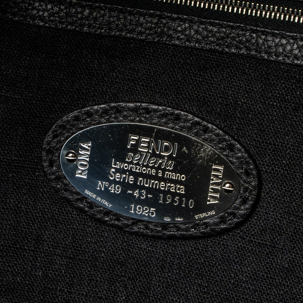 FENDI LARGE BACKPACK CALFSKIN/FUR/CROCODILE BLACK/MULTICOLOUR SHW