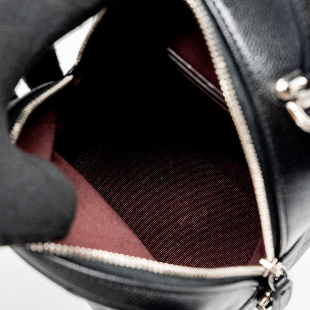 CHANEL 24C MINI BACKPACK/CROSSBODY BAG CAVIAR BLACK SHW(MICROCHIP)