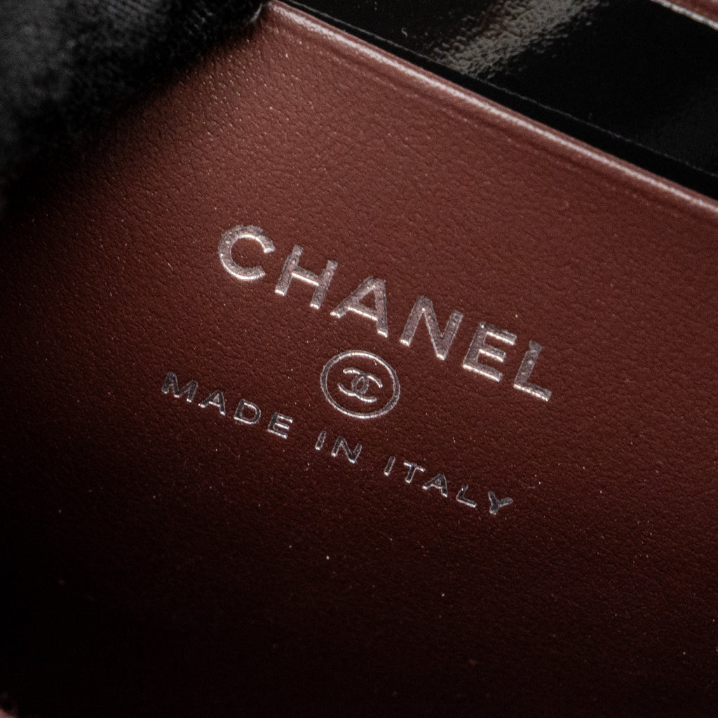 CHANEL 24C MINI BACKPACK/CROSSBODY BAG CAVIAR BLACK SHW(MICROCHIP)