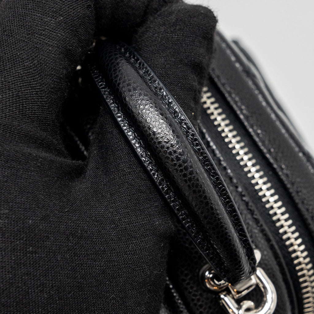 CHANEL 24C MINI BACKPACK/CROSSBODY BAG CAVIAR BLACK SHW(MICROCHIP)