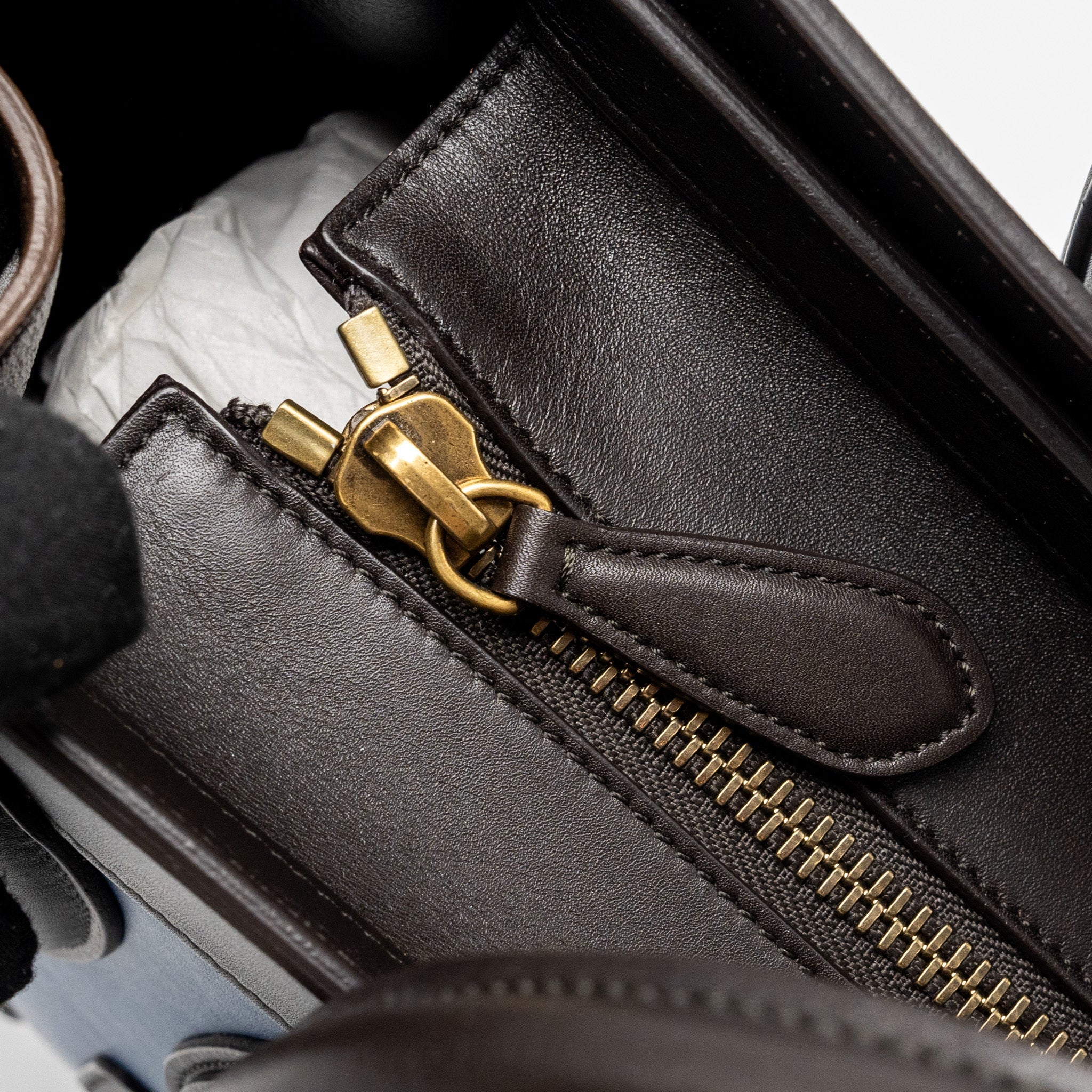 CELINE MICRO LUGGAGE BAG CALFSKIN MULTICOLOUR GHW