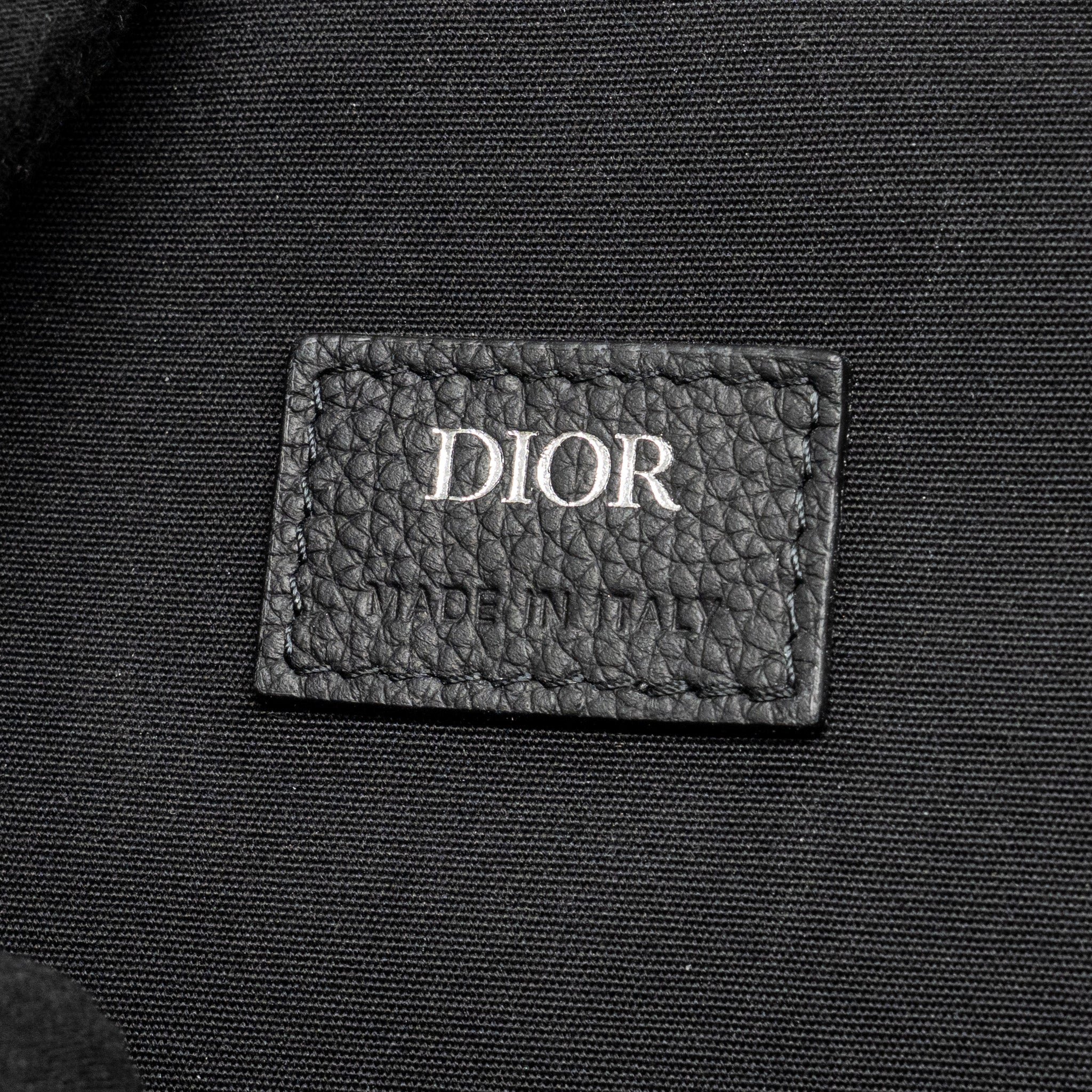 DIOR MEN’S BACKPACK DIOR OBLIQUE CANVAS / CALFSKIN BLUE / BLACK SHW