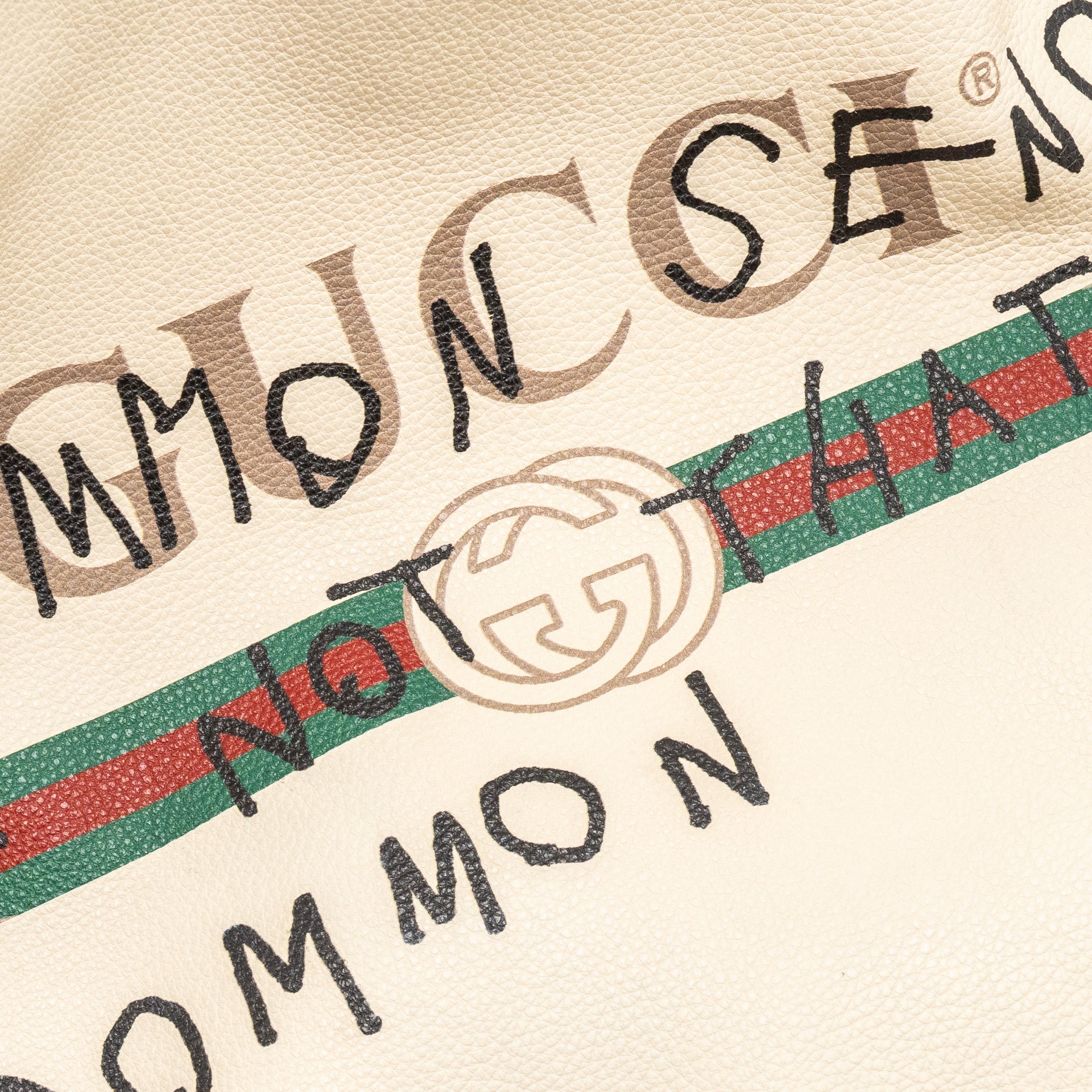 GUCCI DRAWSTRING BACKPACK CALFSKIN WHITE / BLACK