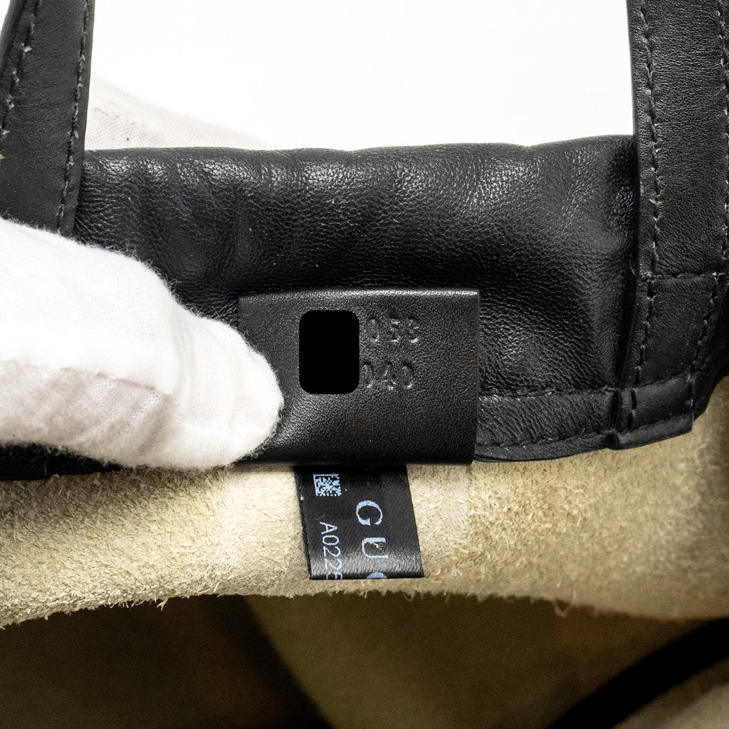 GUCCI DRAWSTRING BACKPACK CALFSKIN WHITE / BLACK