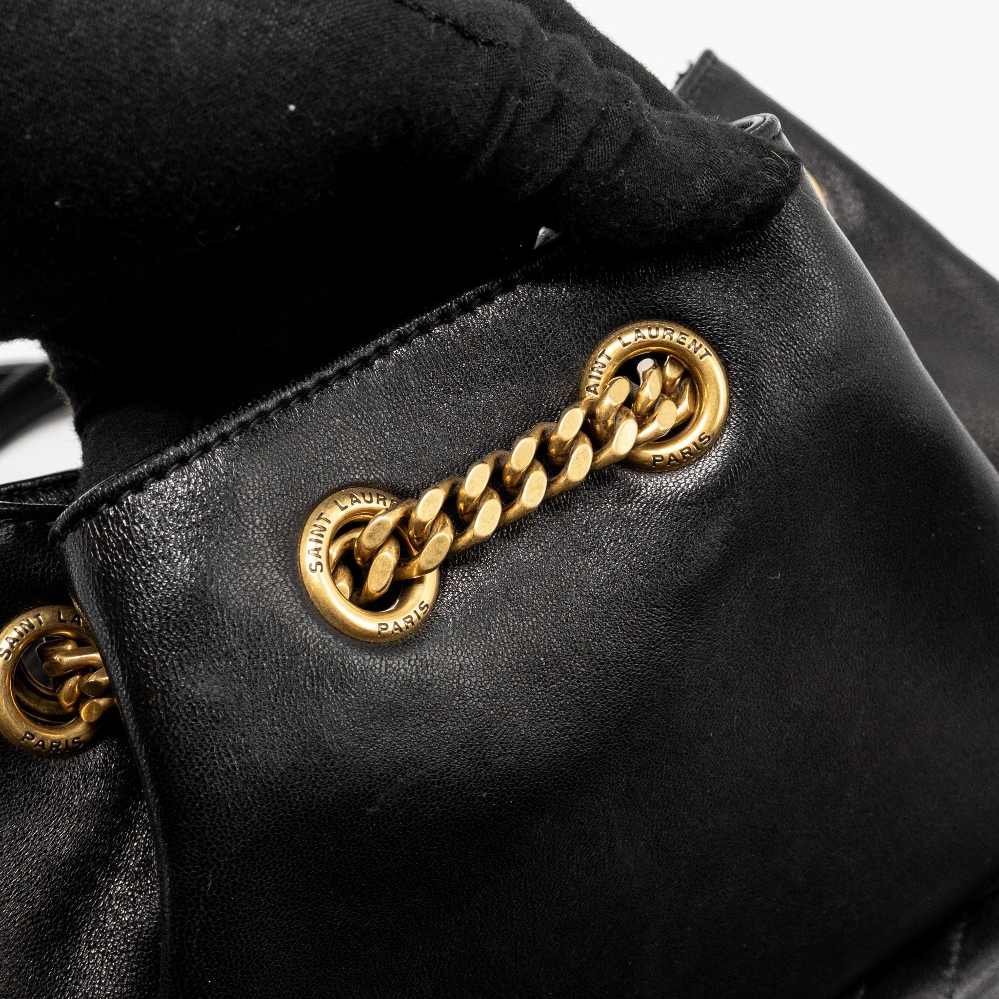 SAINT LAURENT/YSL JOE BACKPACK LAMBSKIN BLACK GHW