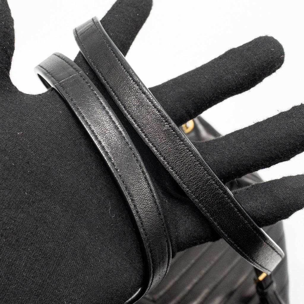 SAINT LAURENT/YSL JOE BACKPACK LAMBSKIN BLACK GHW