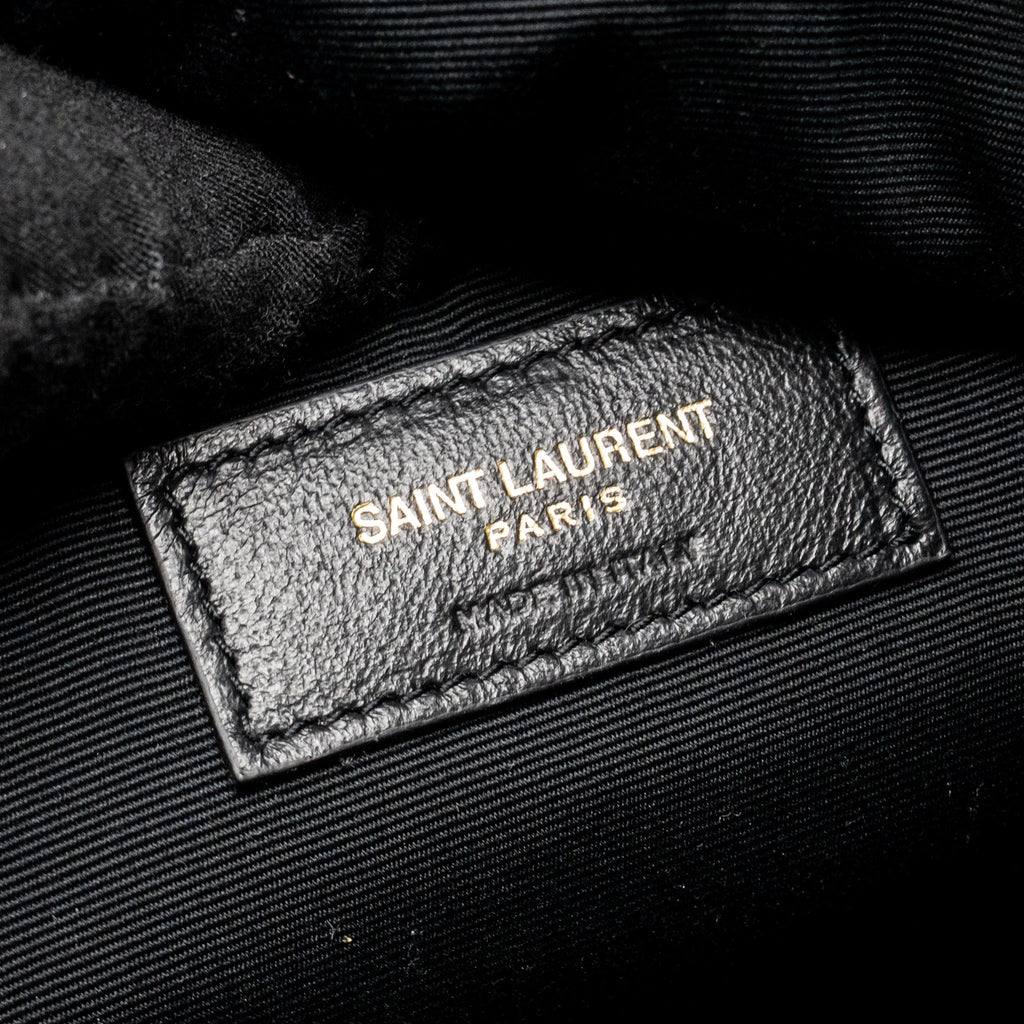 SAINT LAURENT/YSL JOE BACKPACK LAMBSKIN BLACK GHW