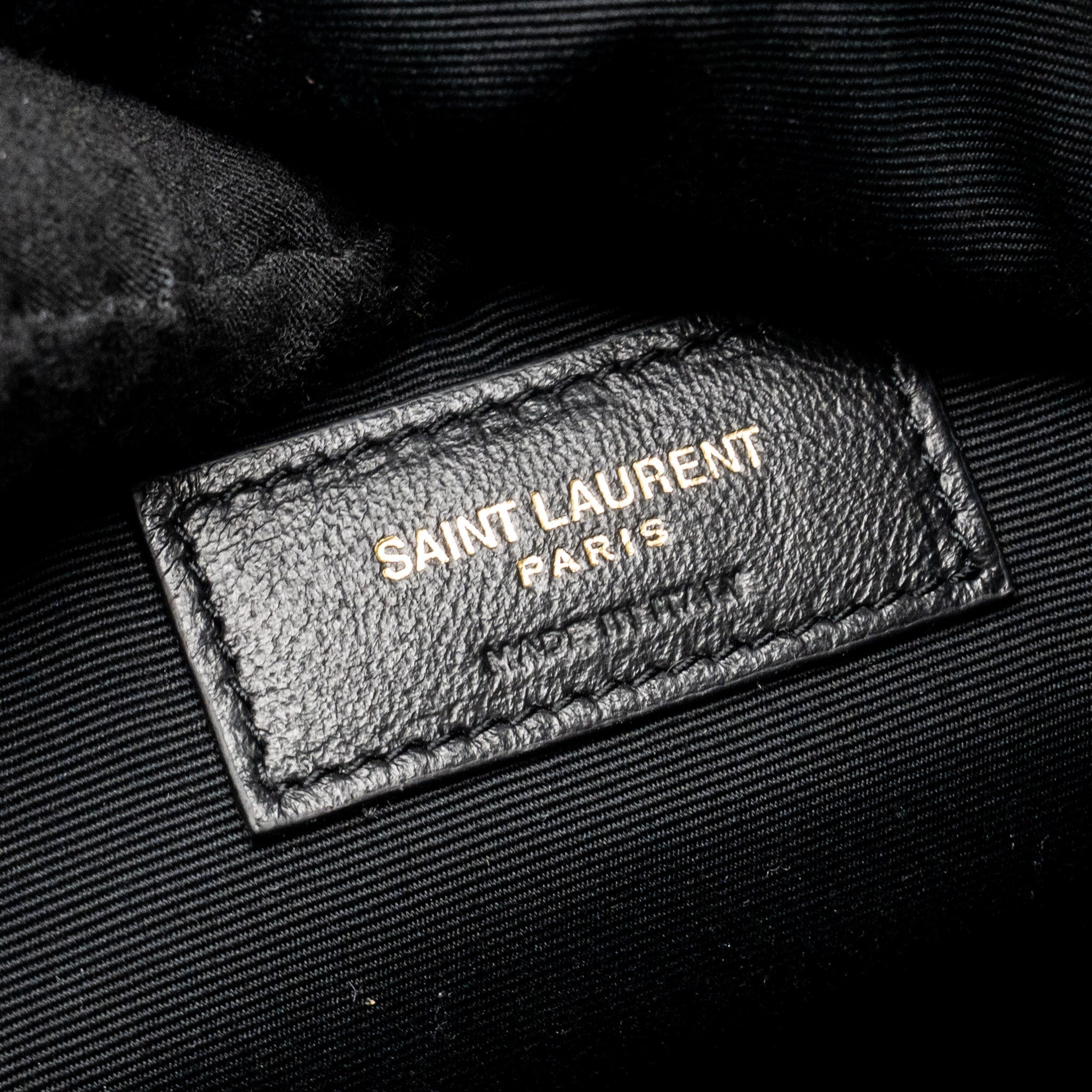 SAINT LAURENT/YSL JOE BACKPACK LAMBSKIN BLACK GHW