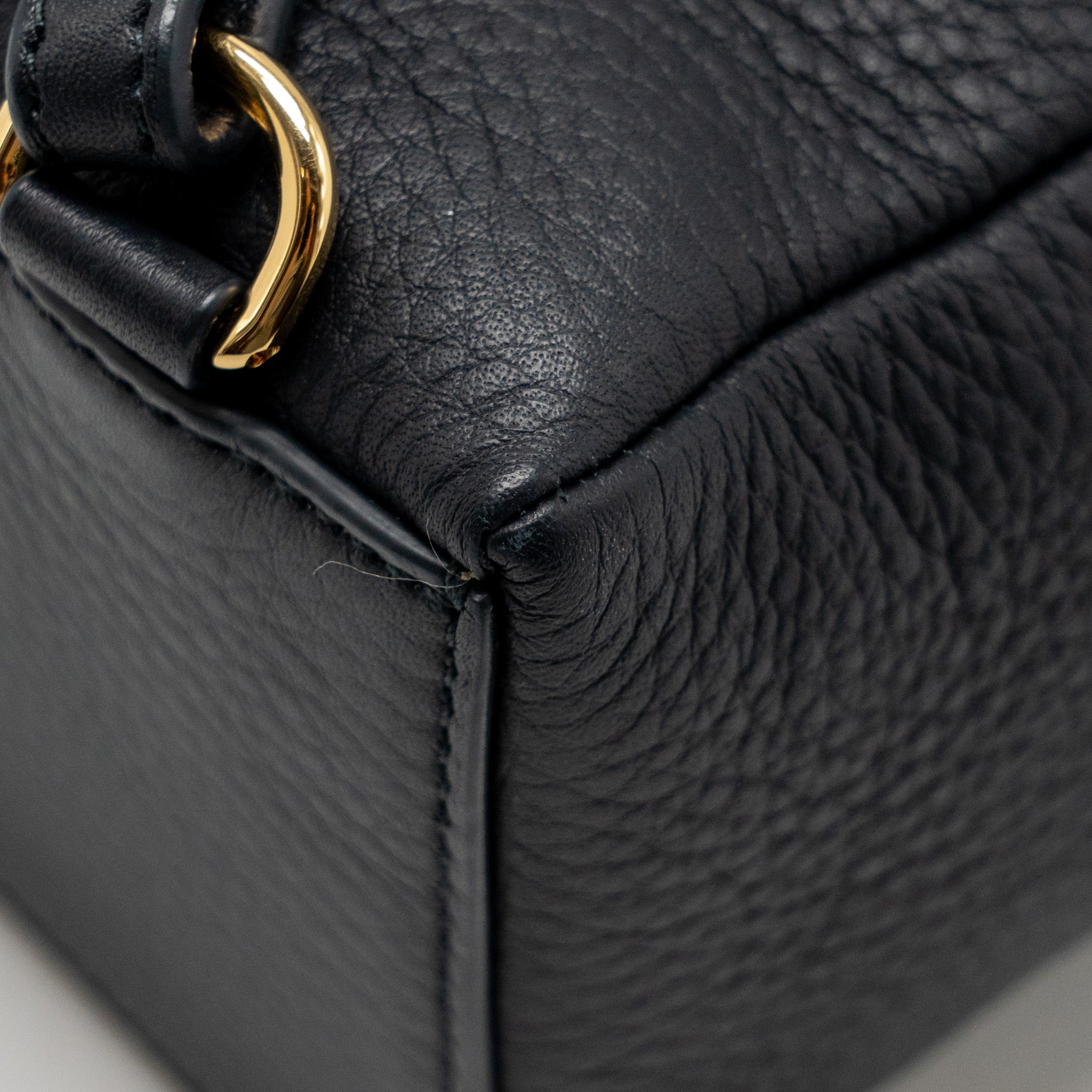 LORO PIANA EXTRA POCKET BACKPACK L23.5 GRAINED CALFSKIN NAVY GHW