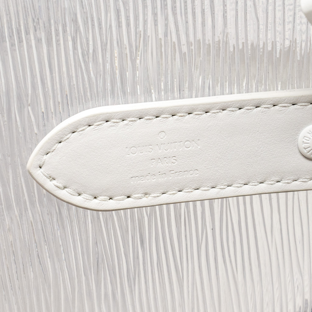 LOUIS VUITTON WAVY KEEPALL 50 EPI PLAGE WHITE