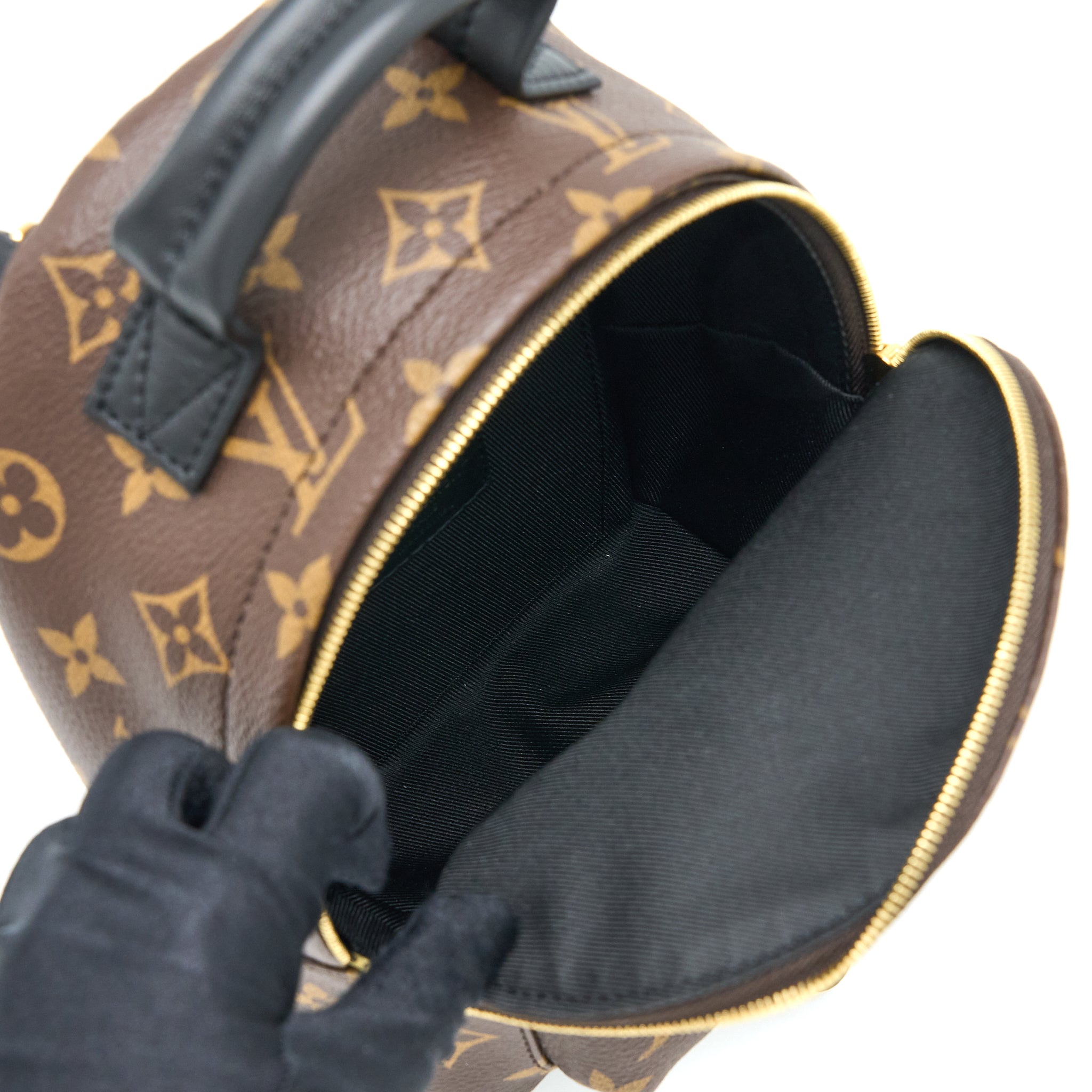LOUIS VUITTON PALM SPRINGS MINI BACKPACK MONOGRAM CANVAS GHW (NEW VERSION)