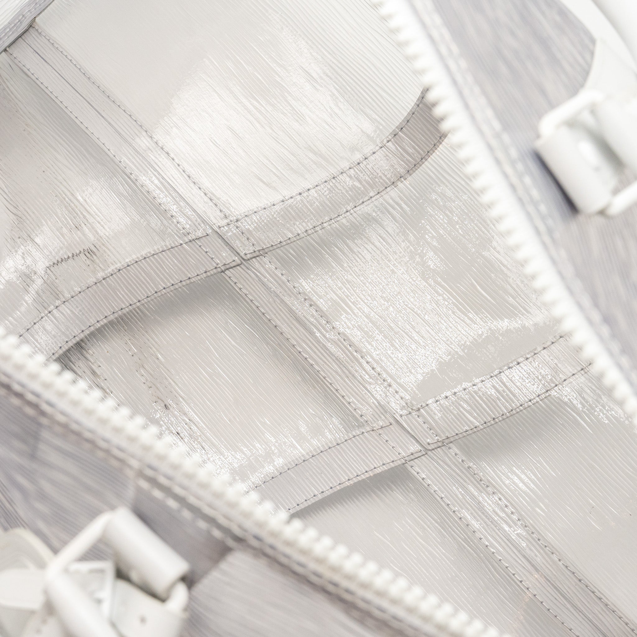 LOUIS VUITTON WAVY KEEPALL 50 EPI PLAGE WHITE