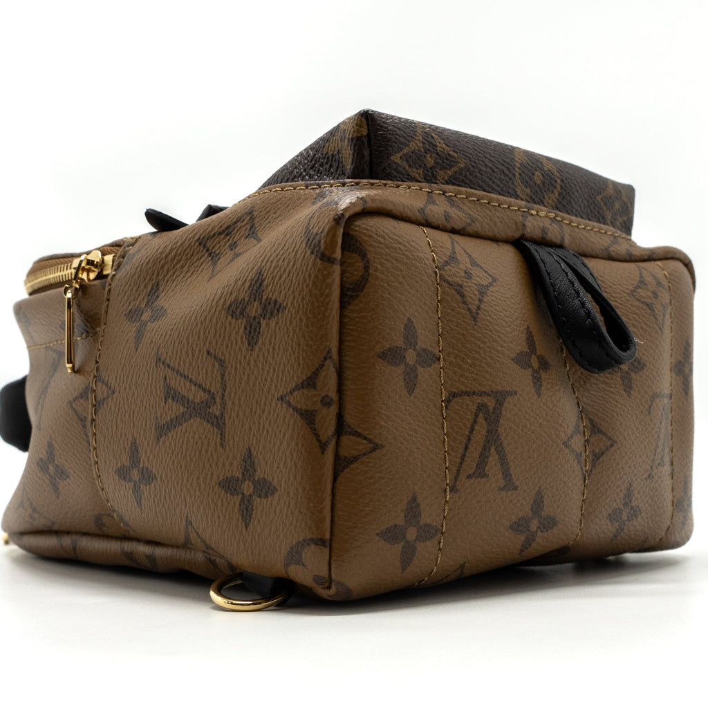 LOUIS VUITTON MINI PALM SPRING BACKPACK REVERSE MONOGRAM CANVAS GHW