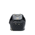 CHANEL 22B AFFINITY BACKPACK CAVIAR BLACK LGHW (MICROCHIP)